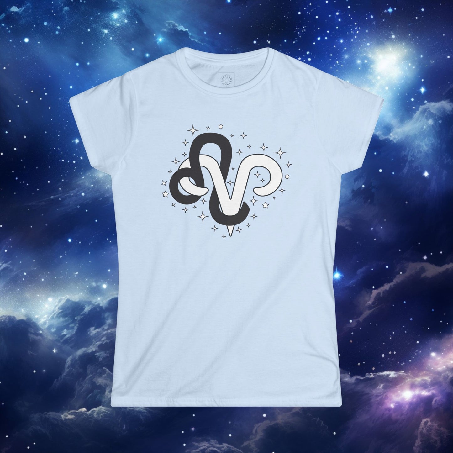 Astrology Zodiac Women's Softstyle Tee Leo and Aries with Love Description