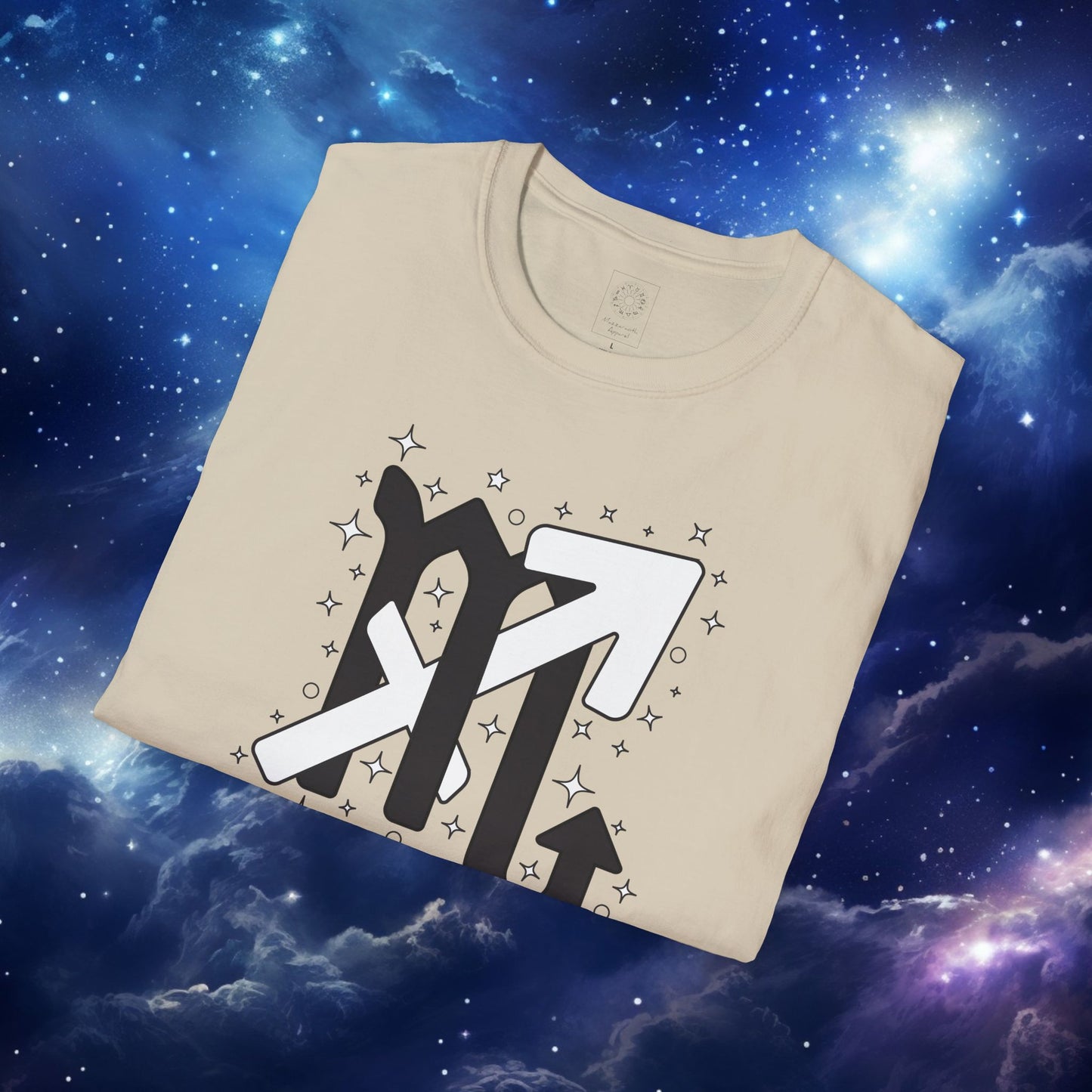 Astrology Zodiac Unisex Softstyle T-Shirt Scorpio and Sagittarius with Love Description