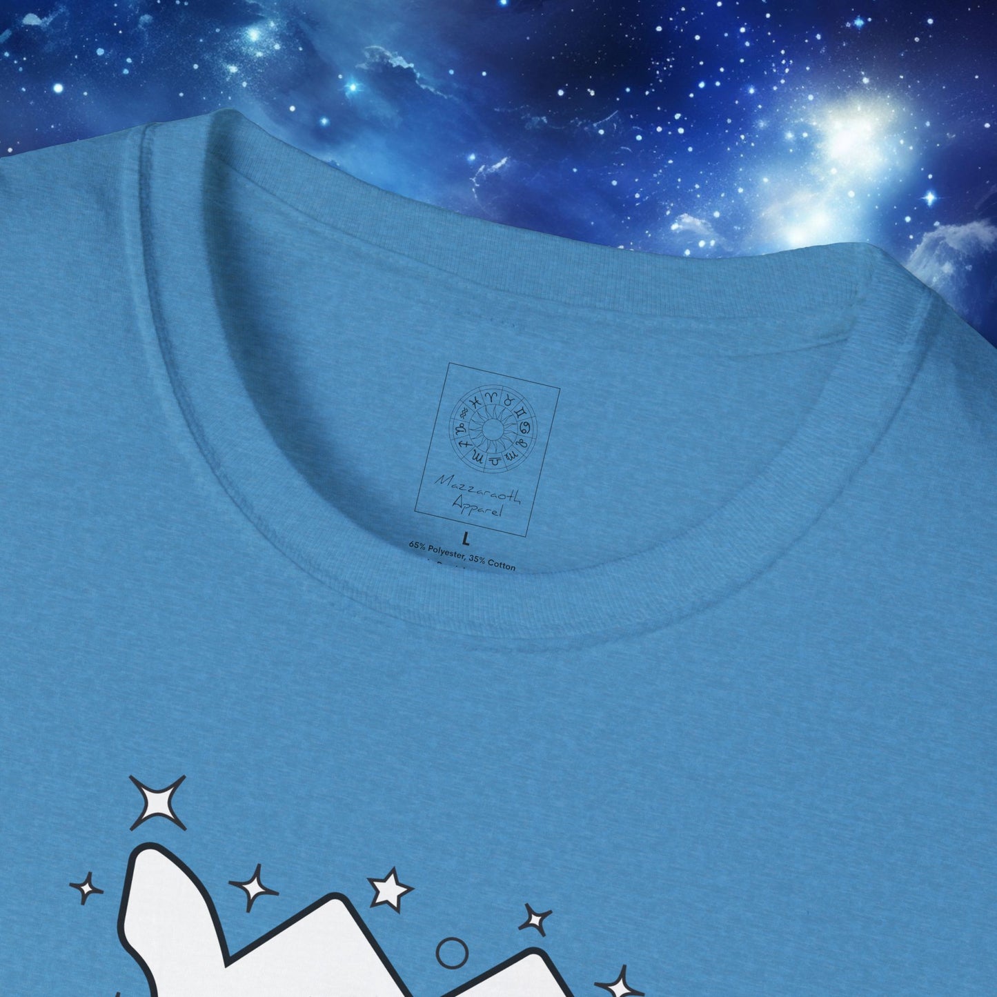Astrology Zodiac Unisex Softstyle T-Shirt Leo and Scorpio With Love Description On Back