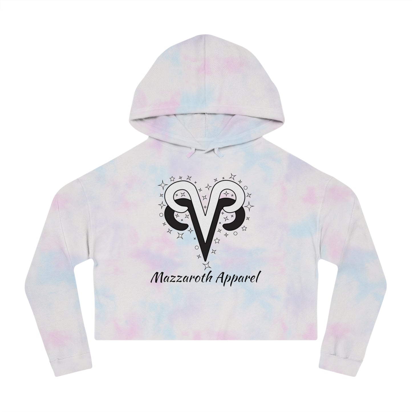 Cropped Hoodie Aries and Aries Love Description Sweatshirt