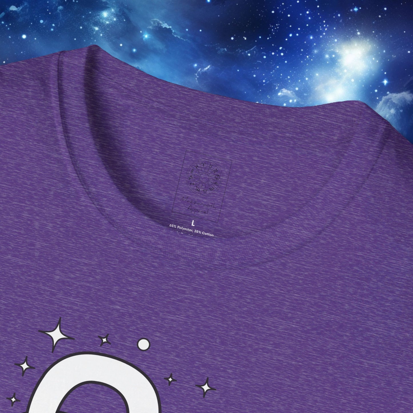 Astrology Zodiac Unisex Softstyle T-Shirt with Aries and Leo Symbols and Love Description