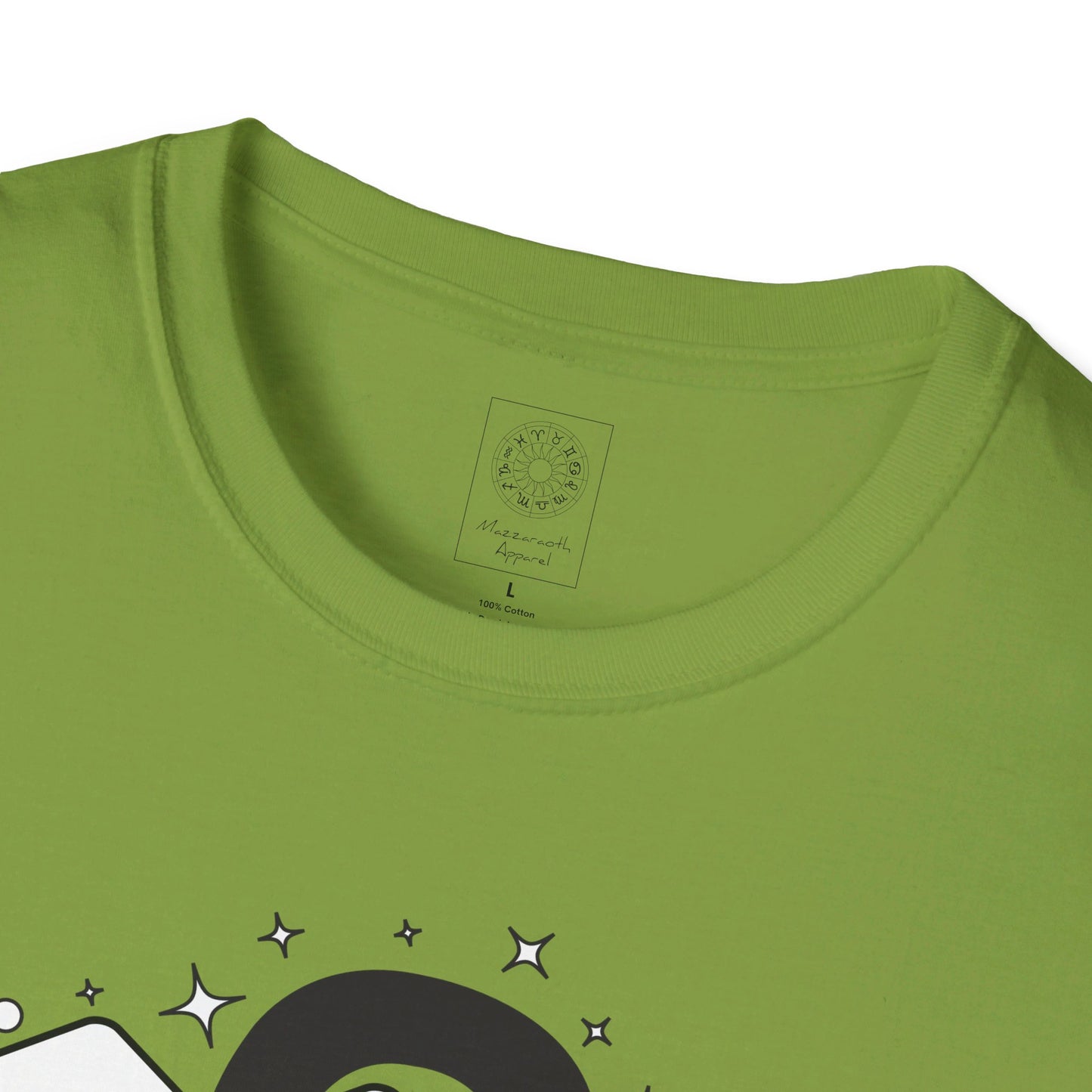 Astrology Zodiac Unisex Softstyle T-Shirt with Leo and Aquarius Symbols and Love Description