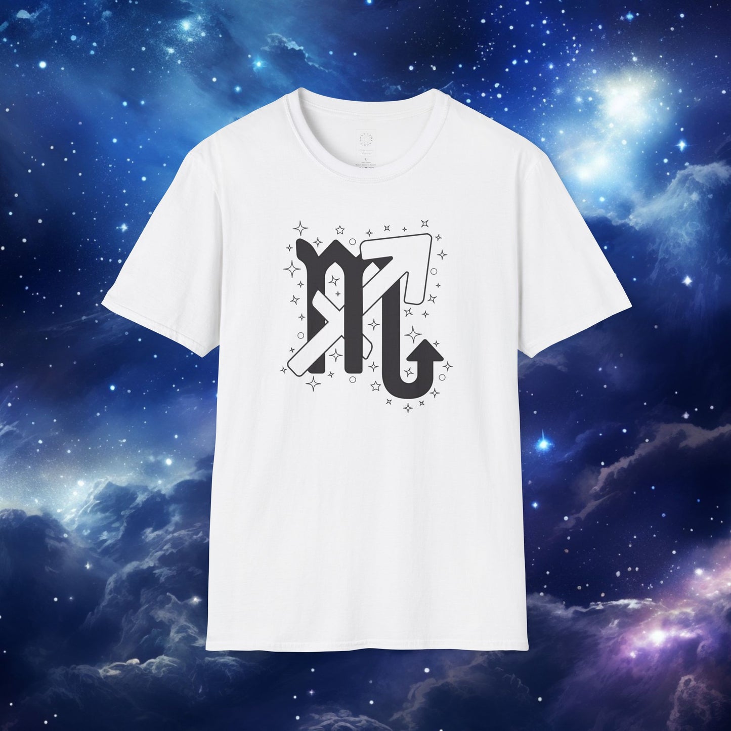 Astrology Zodiac Unisex Softstyle T-Shirt Scorpio and Sagittarius with Love Description