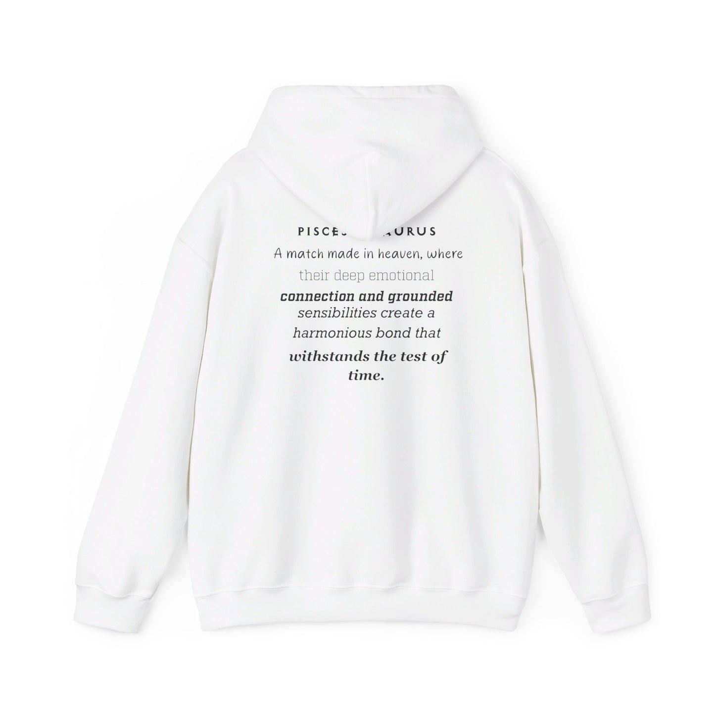 Zodiac Hoodie with Pisces and Taurus Design