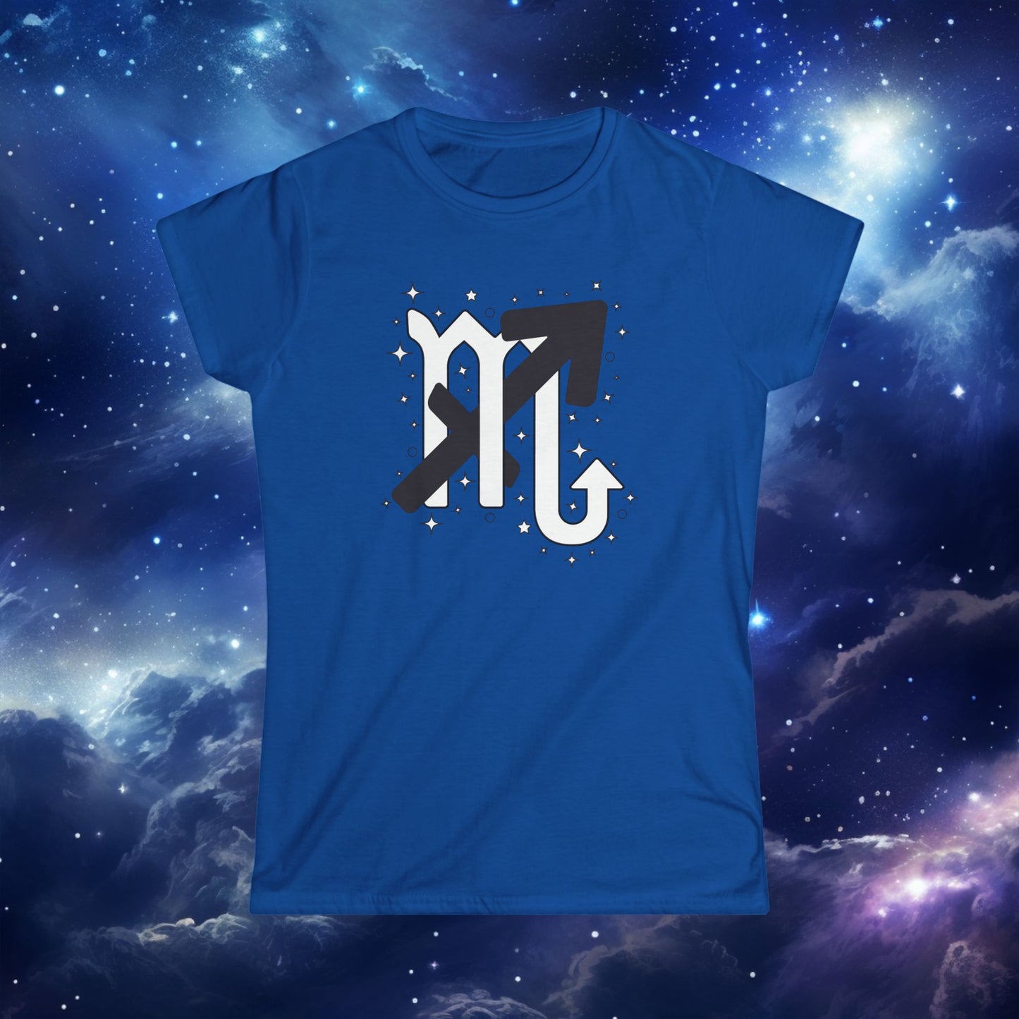 Astrology Zodiac Women's Softstyle Tee Sagittarius and Scorpio with Love Description