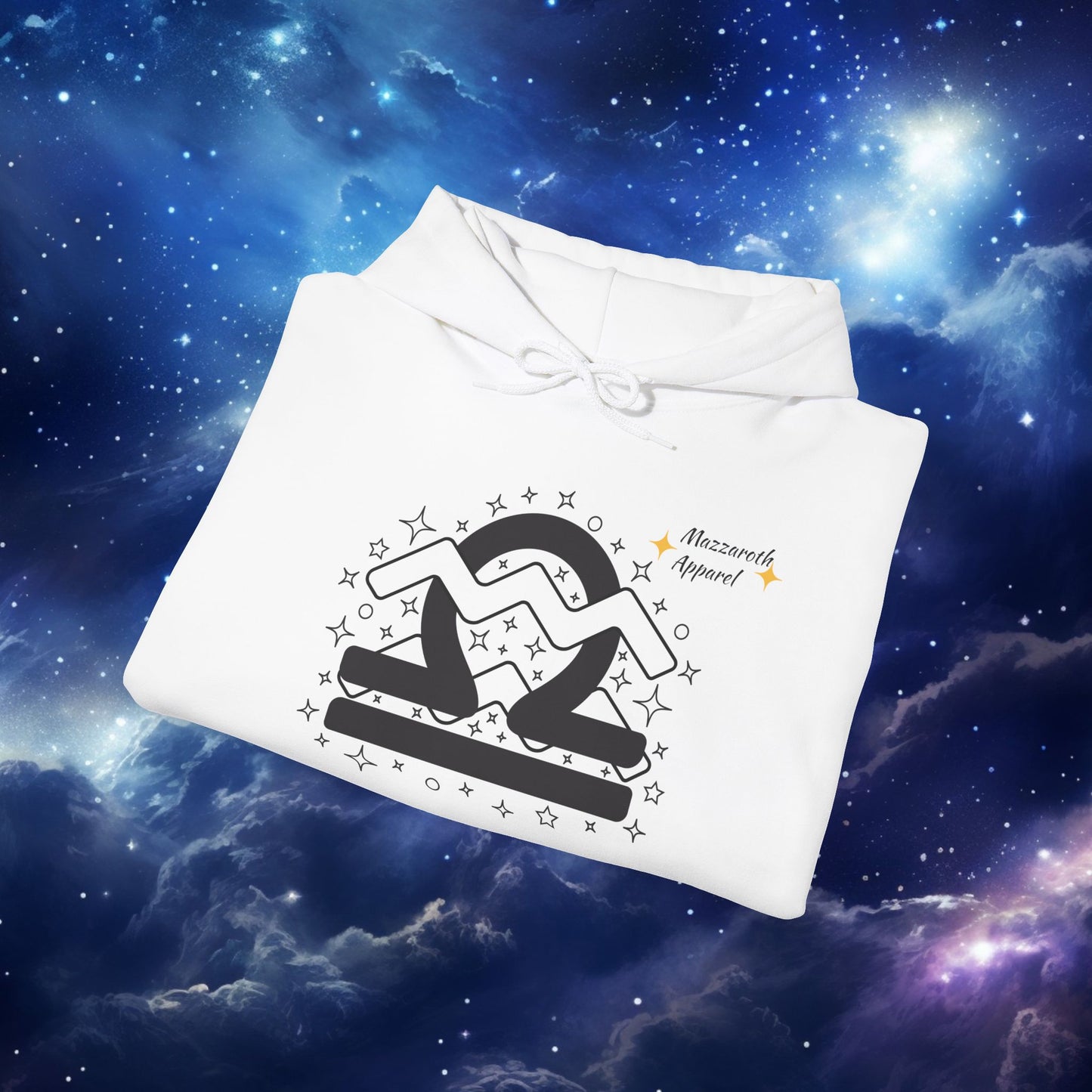 Astrology Zodiac Paring Unisex Hoodie Sweatshirt - Libra Aquarius 2