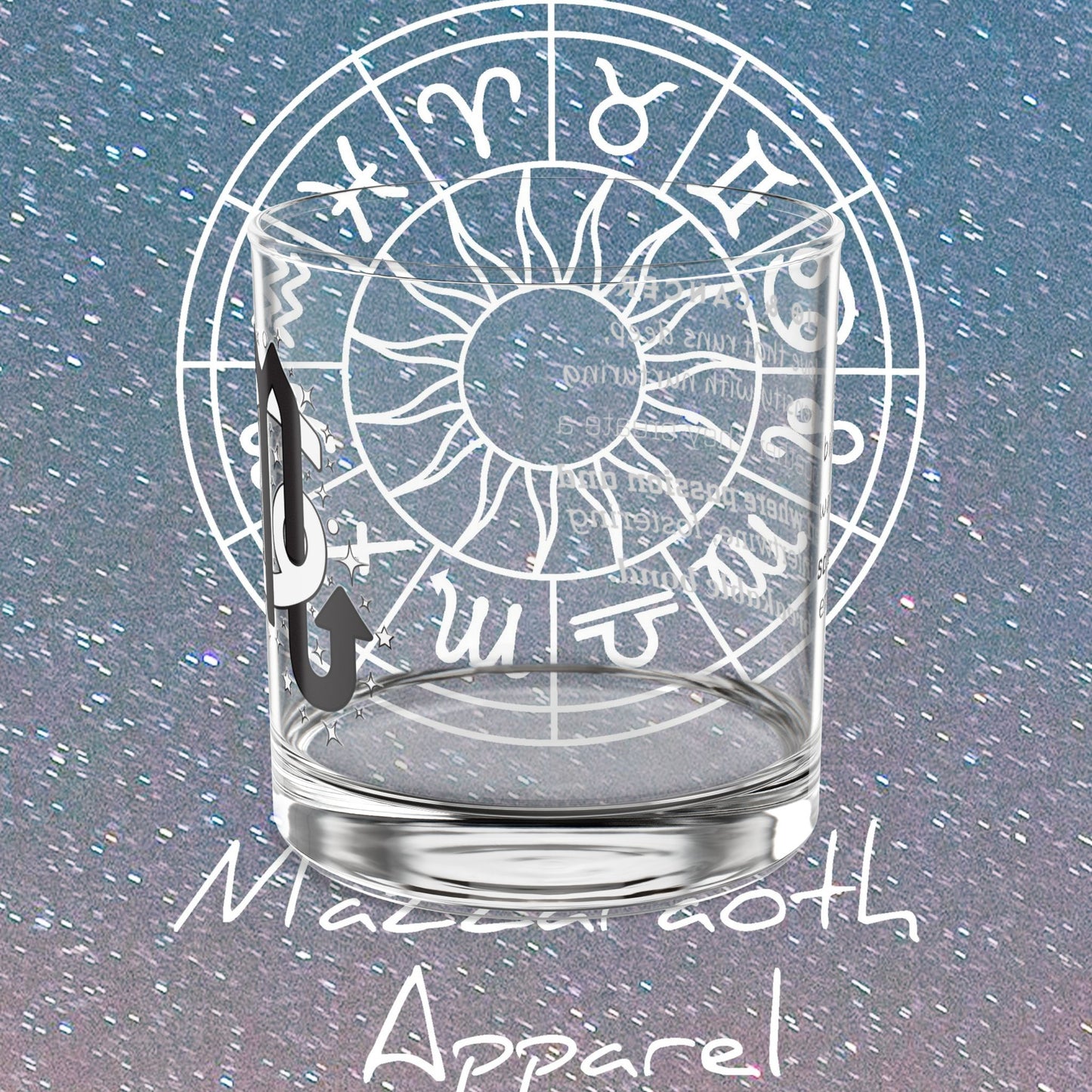 Scorpio Cancer Zodiac Rocks Glass