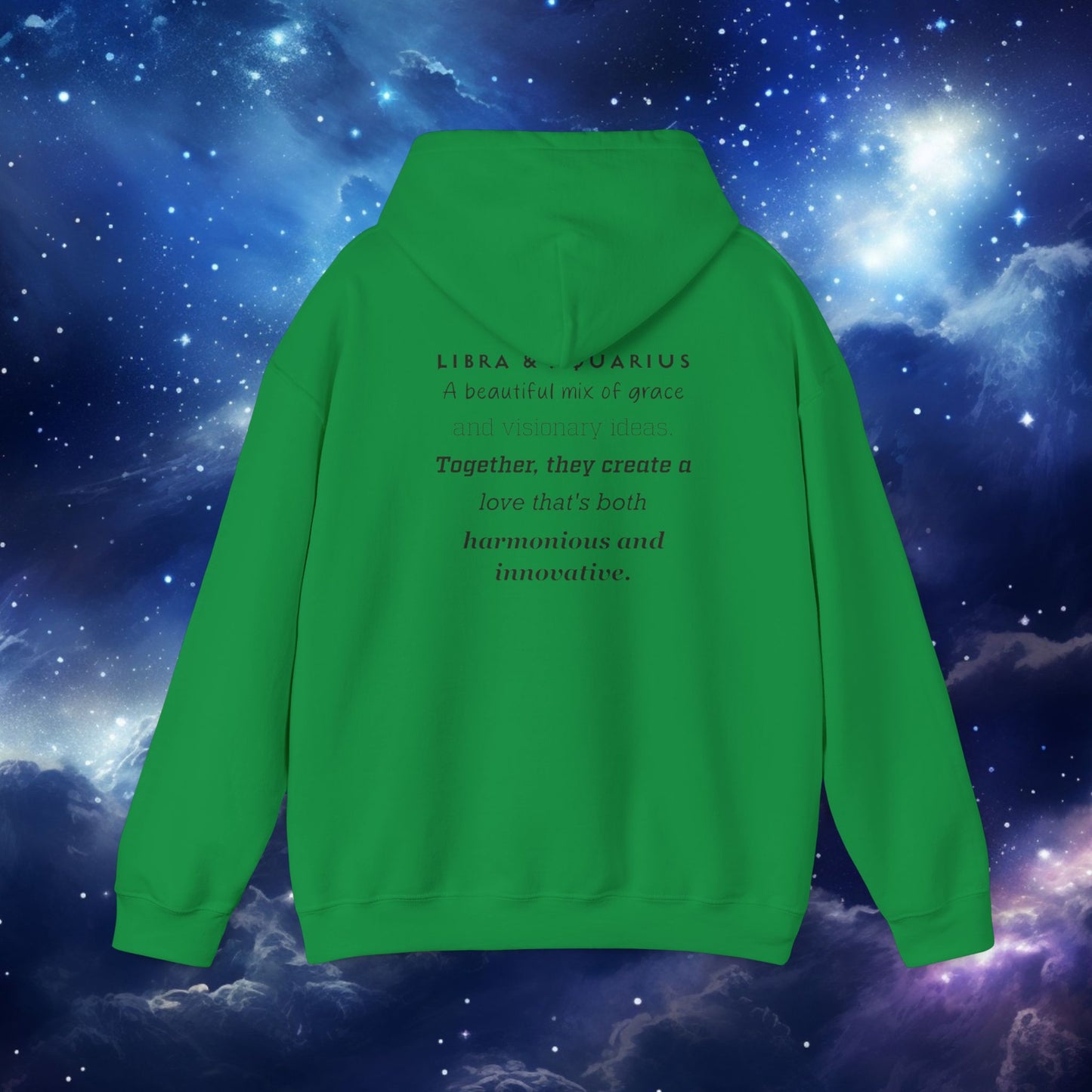 Astrology Zodiac Hoodie - Libra and Aquarius Love Description