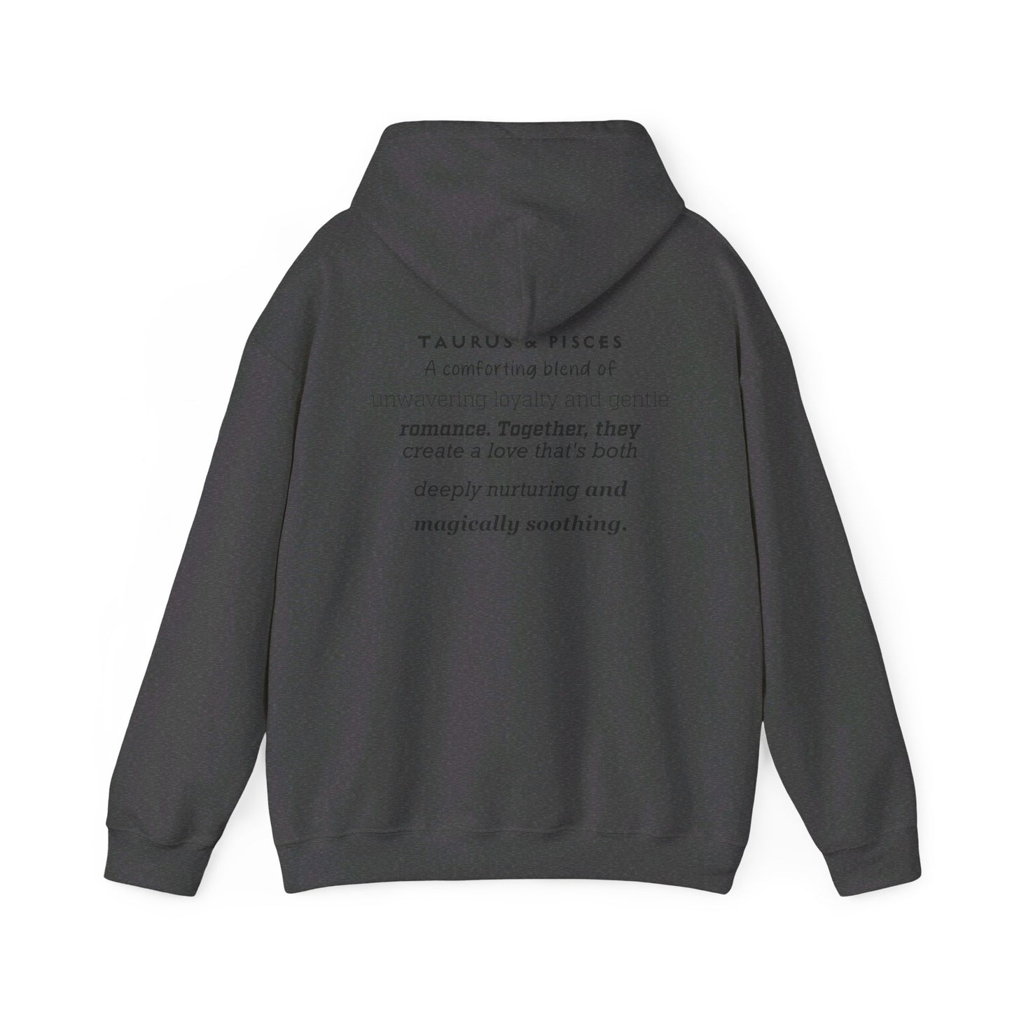 Couples Zodiac Hoodie with Taurus and Pisces Design 2