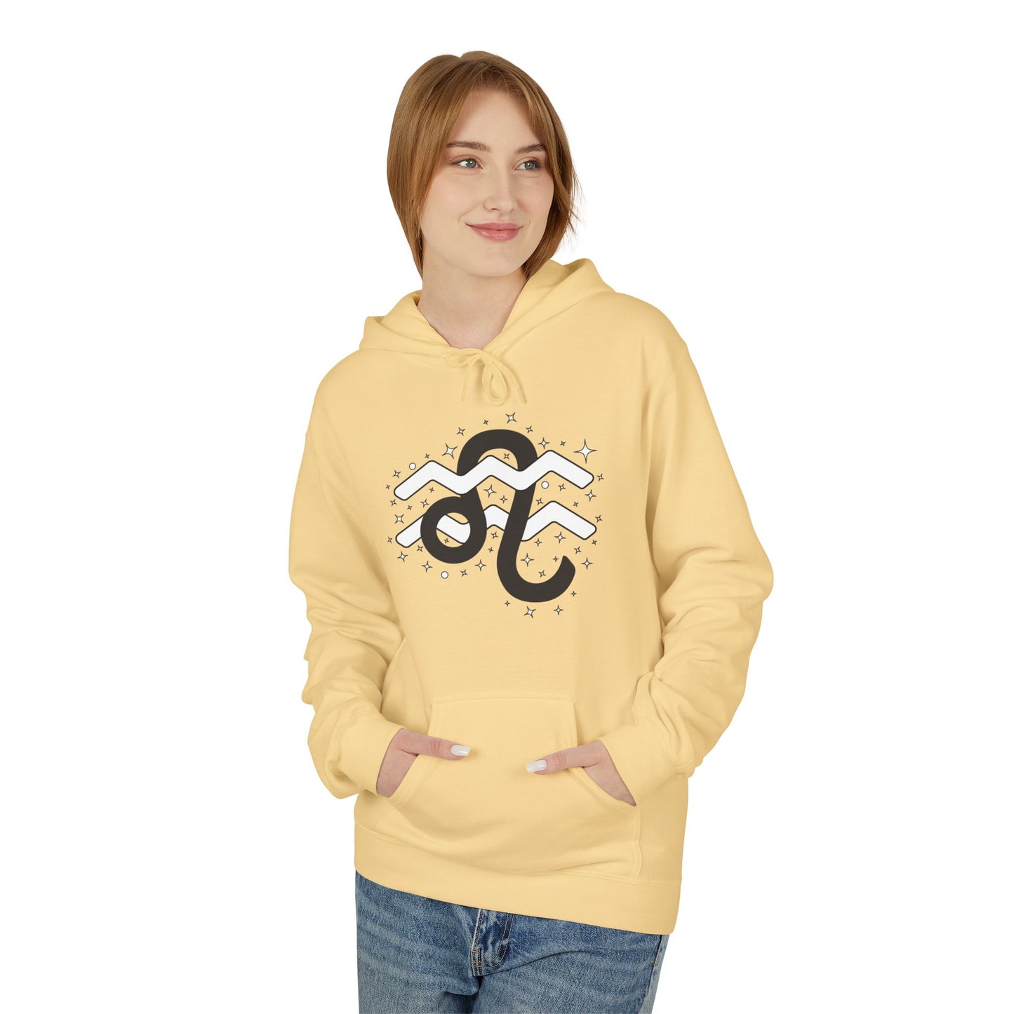 Astrology Zodiac Pairing Hoodie - Leo and Aquarius Love Description