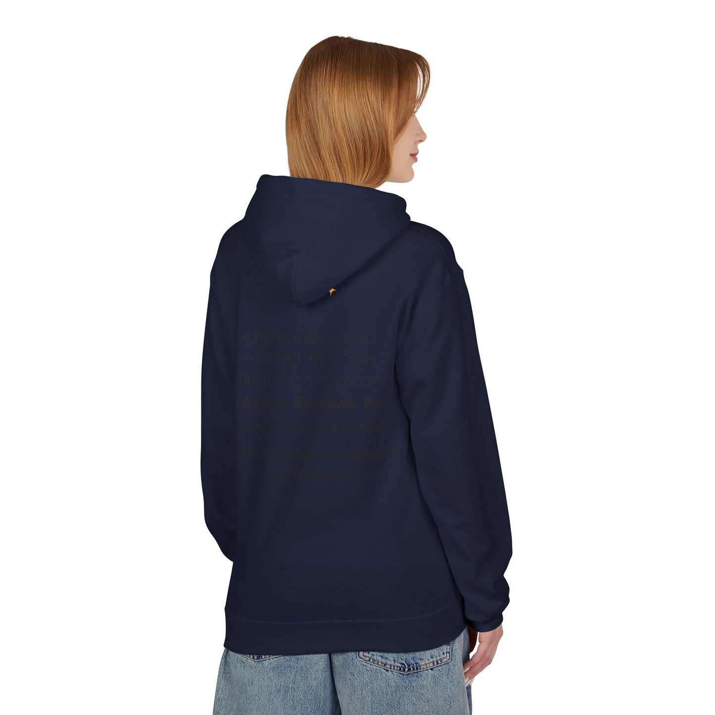 Astrology Zodiac Pairing Hoodie - Leo and Aquarius Love Description