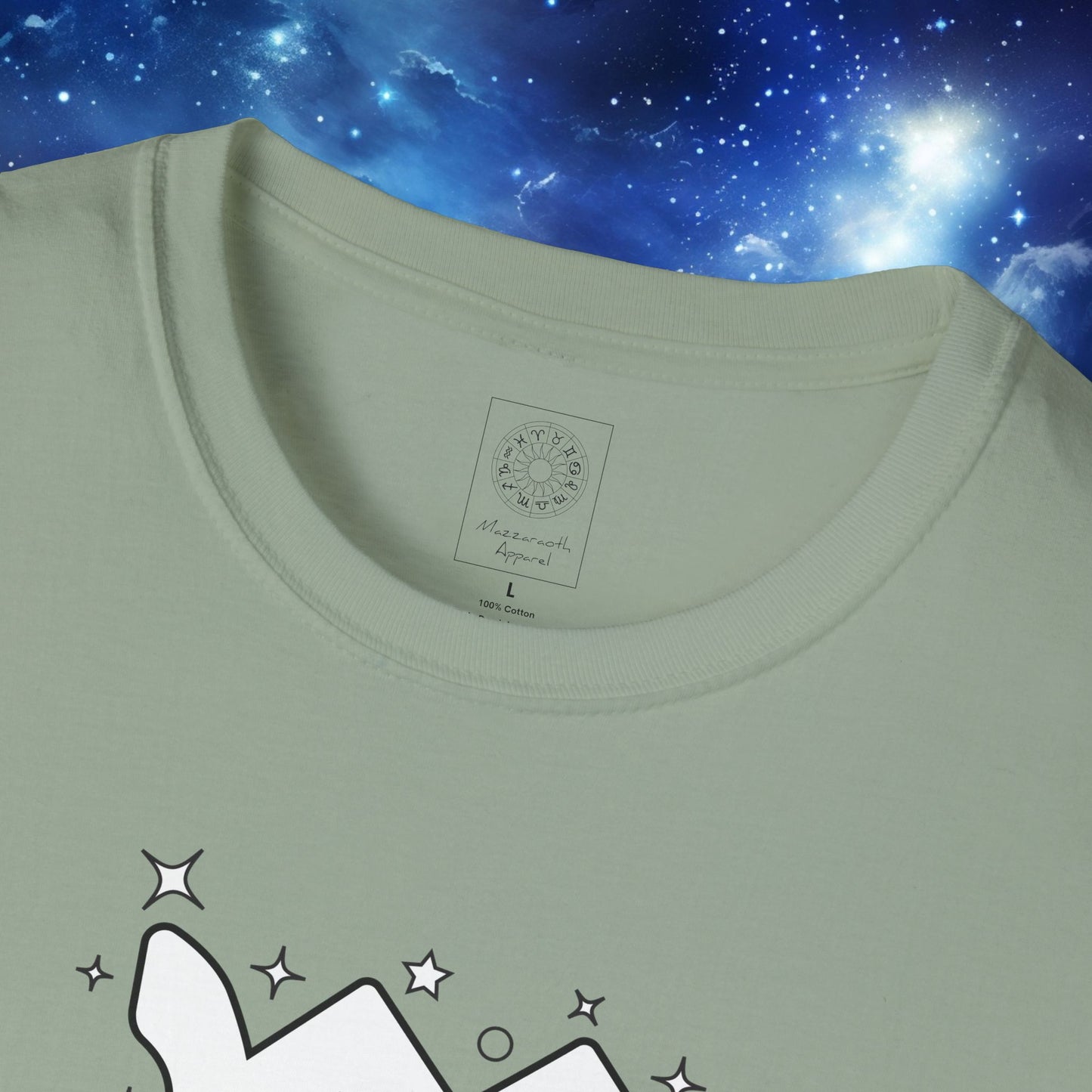 Astrology Zodiac Unisex Softstyle T-Shirt Leo and Scorpio With Love Description On Back