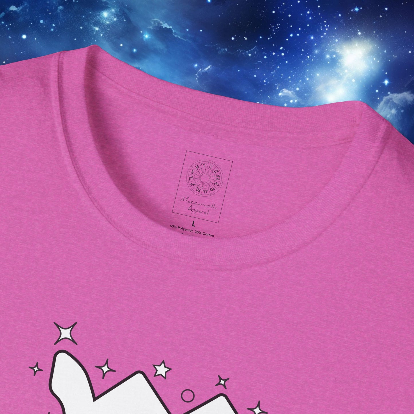 Astrology Zodiac Unisex Softstyle T-Shirt Leo and Scorpio With Love Description On Back