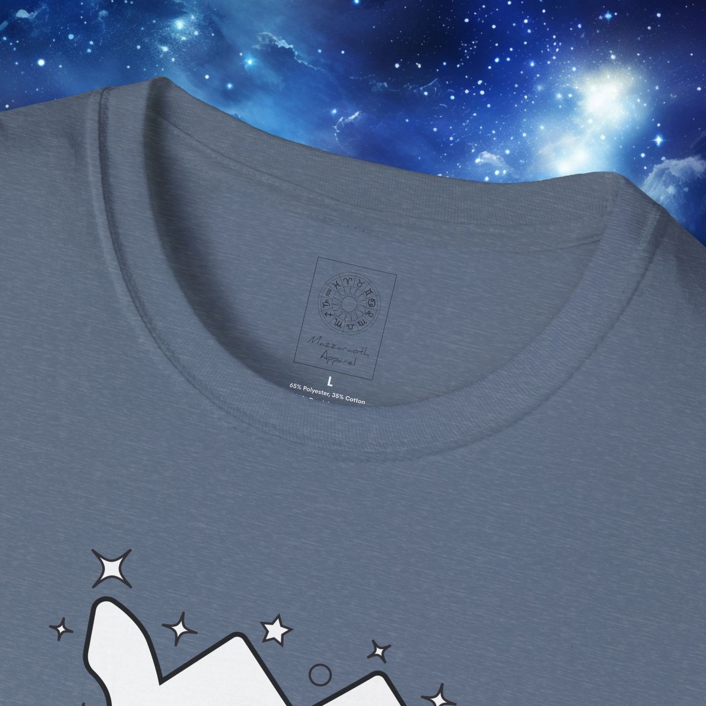 Astrology Zodiac Unisex Softstyle T-Shirt Leo and Scorpio With Love Description On Back