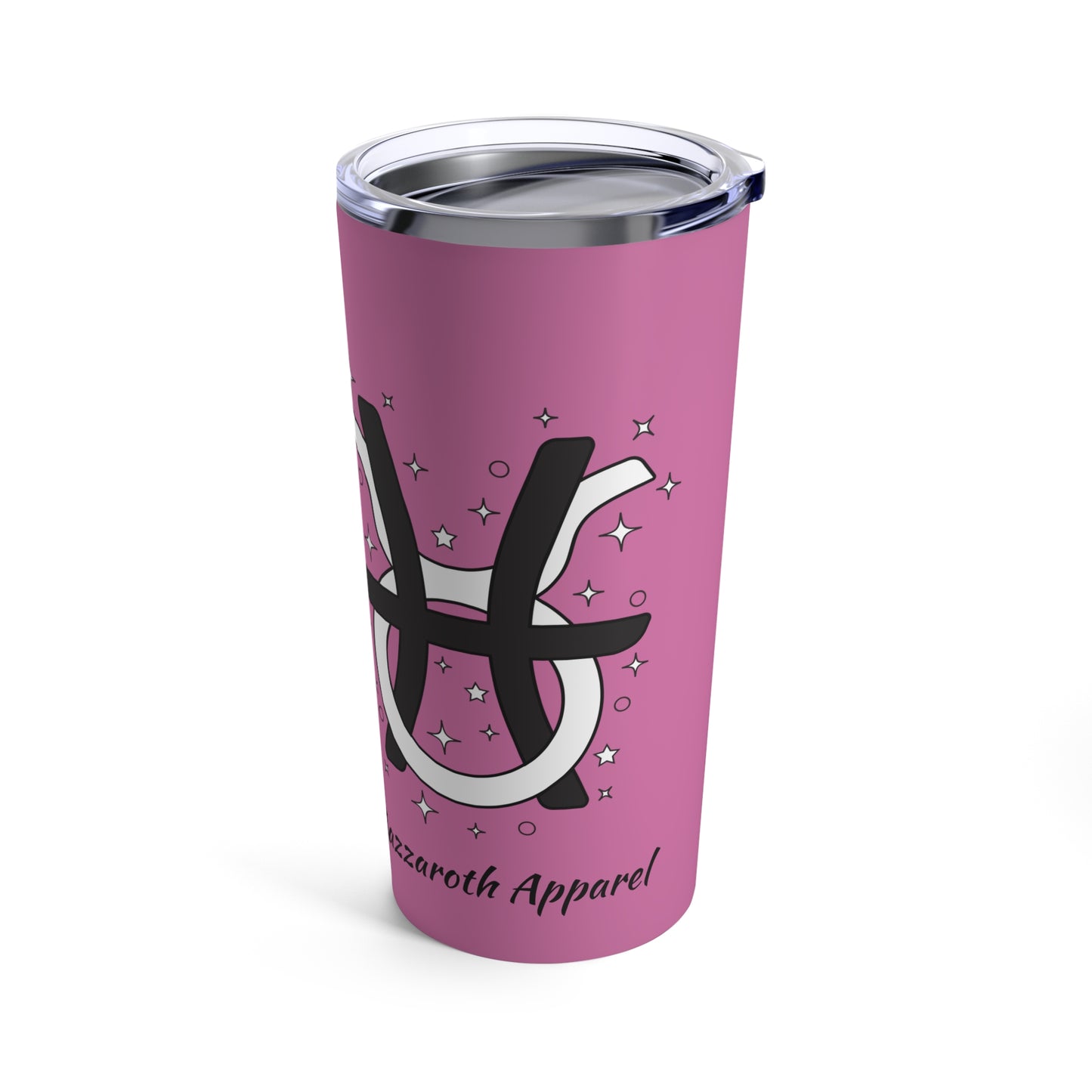 Zodiac Tumbler 20oz Intertwined Pisces and Taurus Love Description
