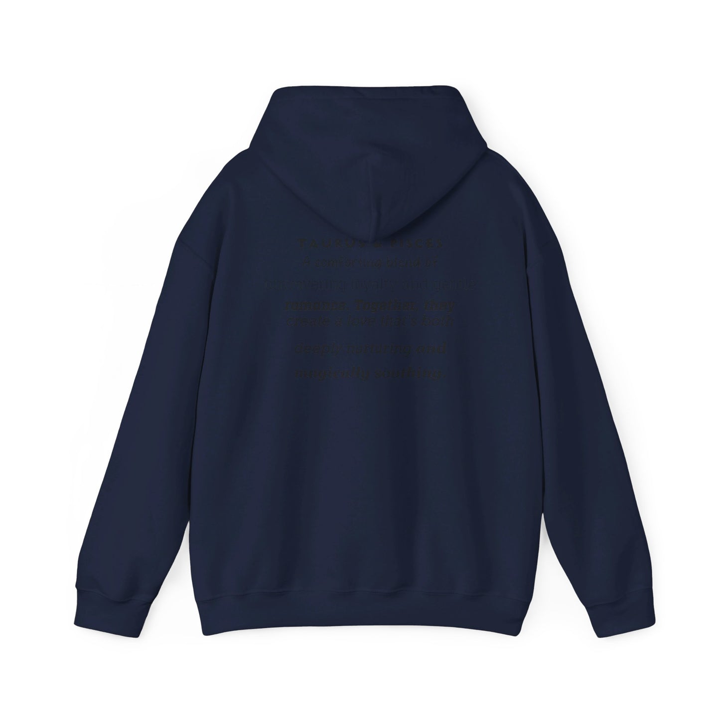 Couples Zodiac Hoodie with Taurus and Pisces Design 2