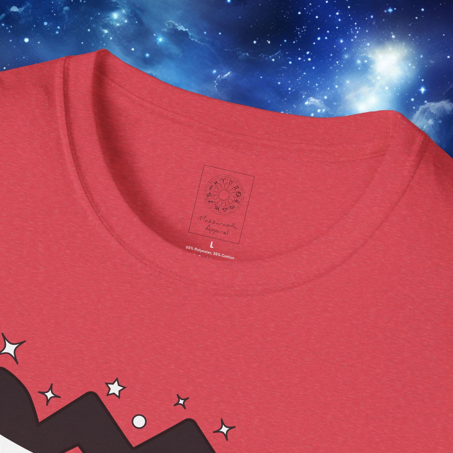 Astrology Zodiac Unisex Softstyle T-Shirt with Virgo and Gemini Symbols and Love Description