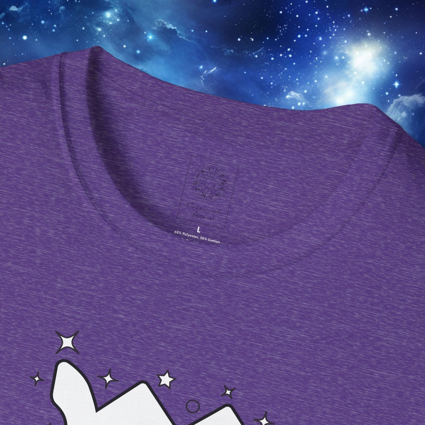 Astrology Zodiac Unisex Softstyle T-Shirt Leo and Scorpio With Love Description On Back