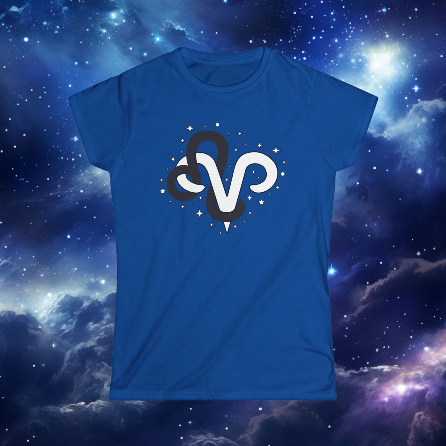 Astrology Zodiac Women's Softstyle Tee Leo and Aries with Love Description