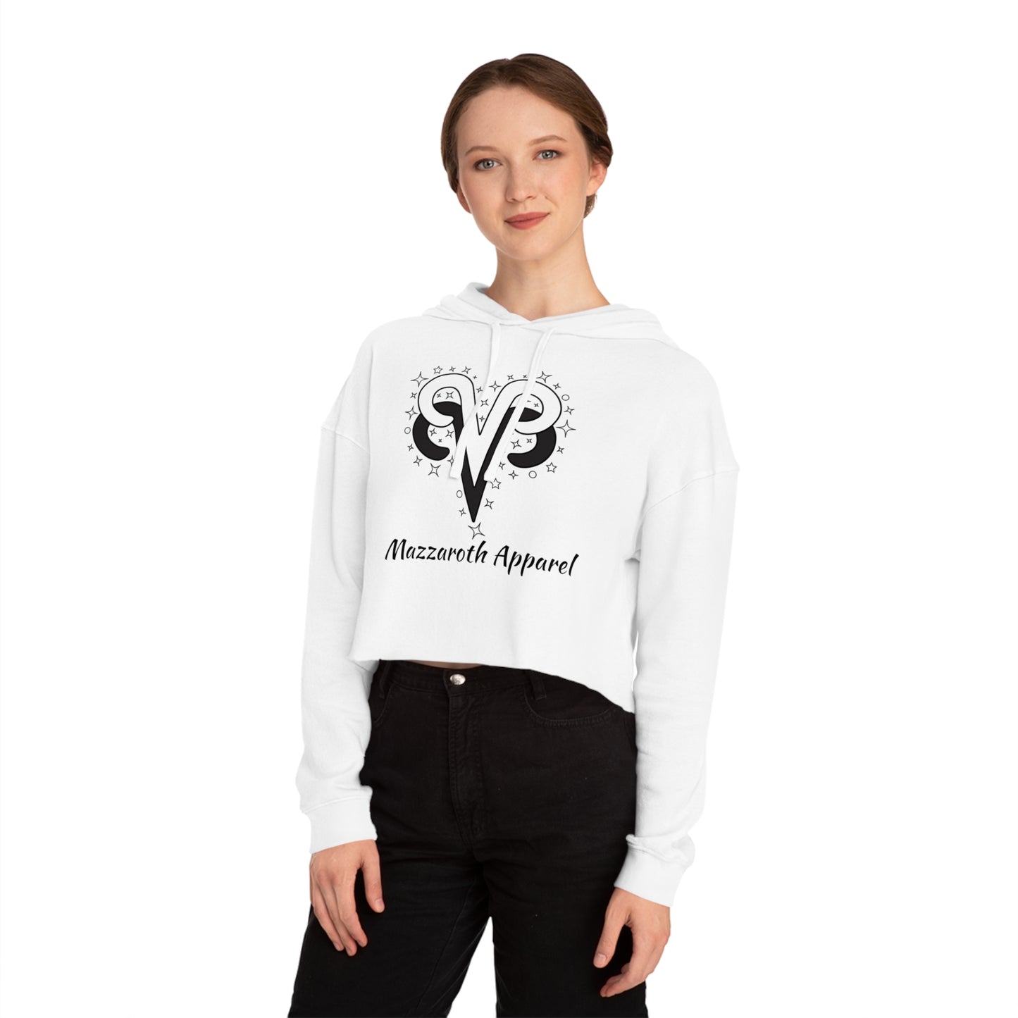 Cropped Hoodie Aries and Aries Love Description Sweatshirt