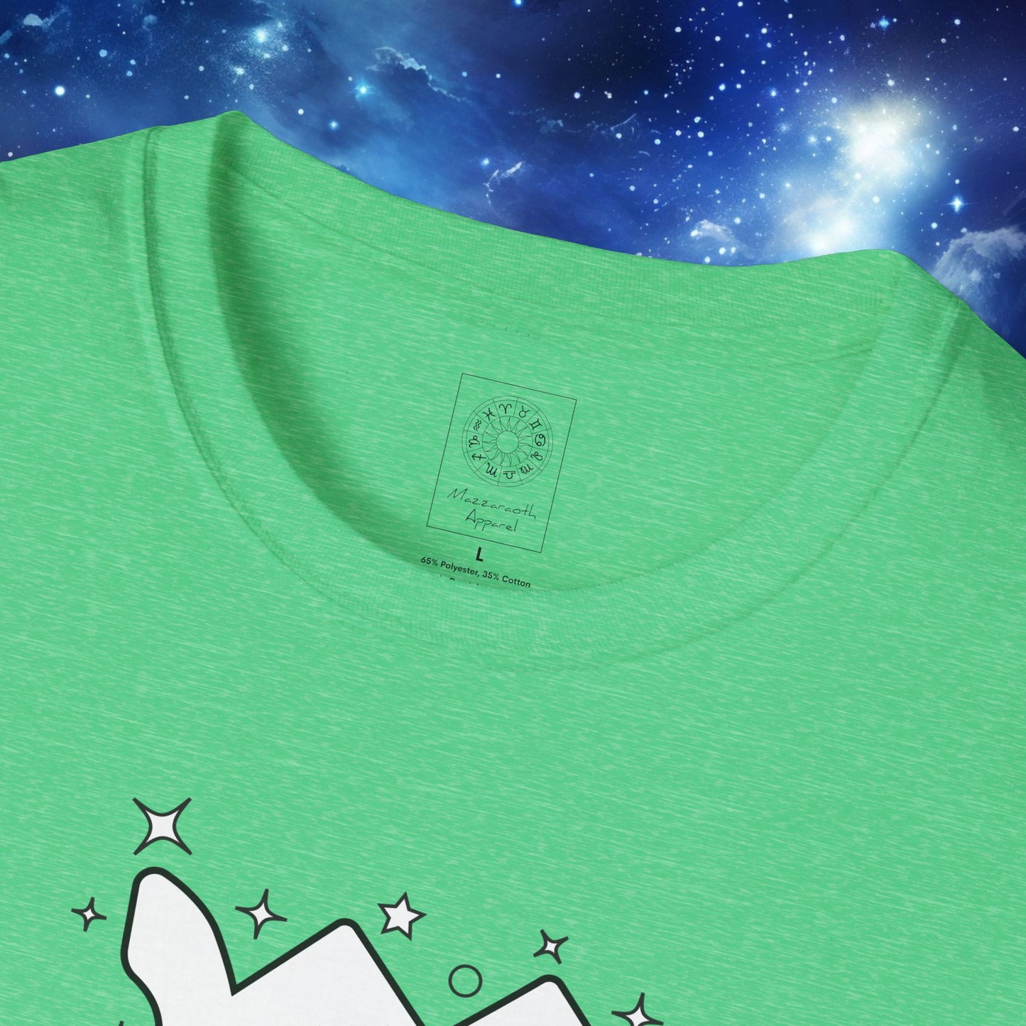 Astrology Zodiac Unisex Softstyle T-Shirt Leo and Scorpio With Love Description On Back