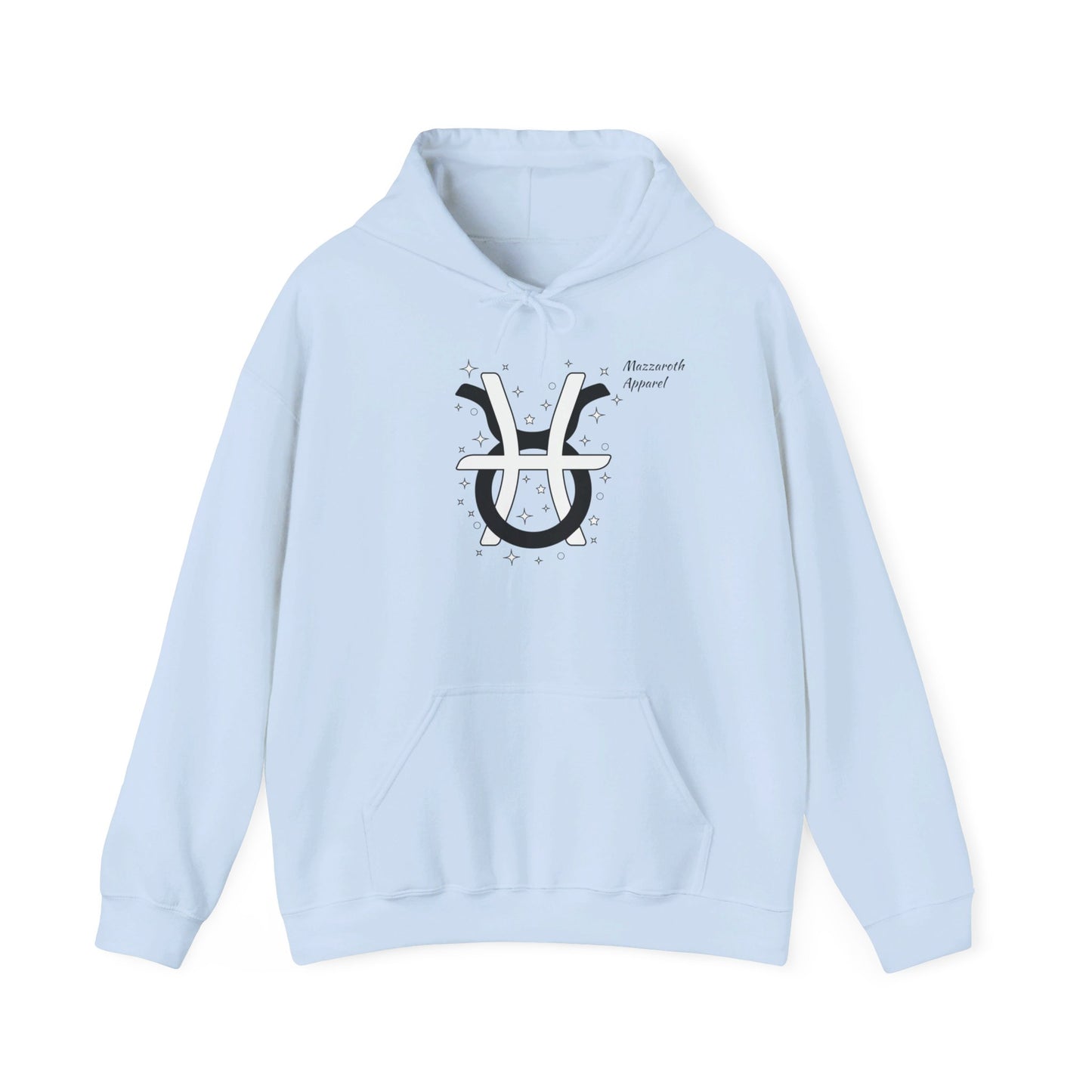 Couples Zodiac Hoodie with Taurus and Pisces Design 2