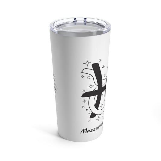 Tumbler 20oz Intertwined Pisces and Taurus Love Description