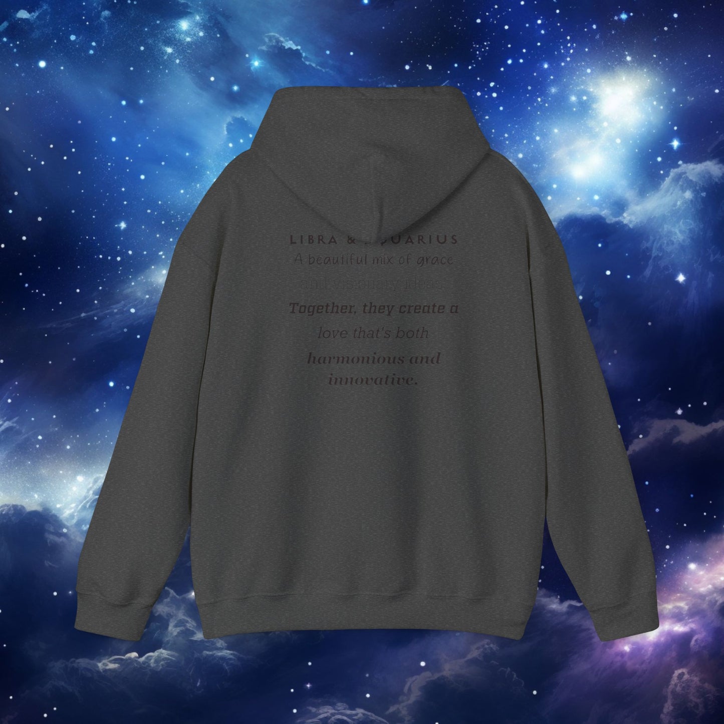 Astrology Zodiac Hoodie - Libra and Aquarius Love Description
