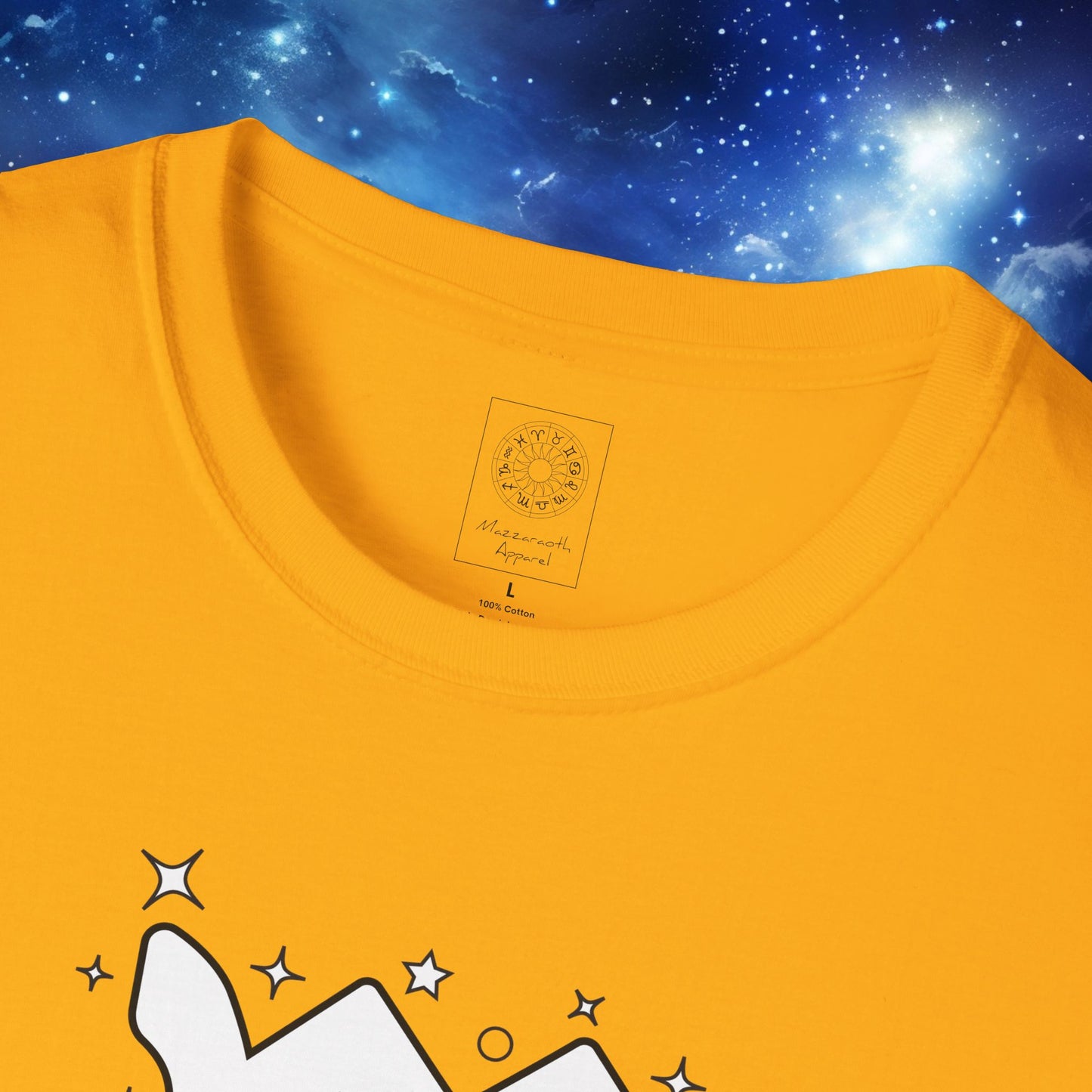 Astrology Zodiac Unisex Softstyle T-Shirt Leo and Scorpio With Love Description On Back