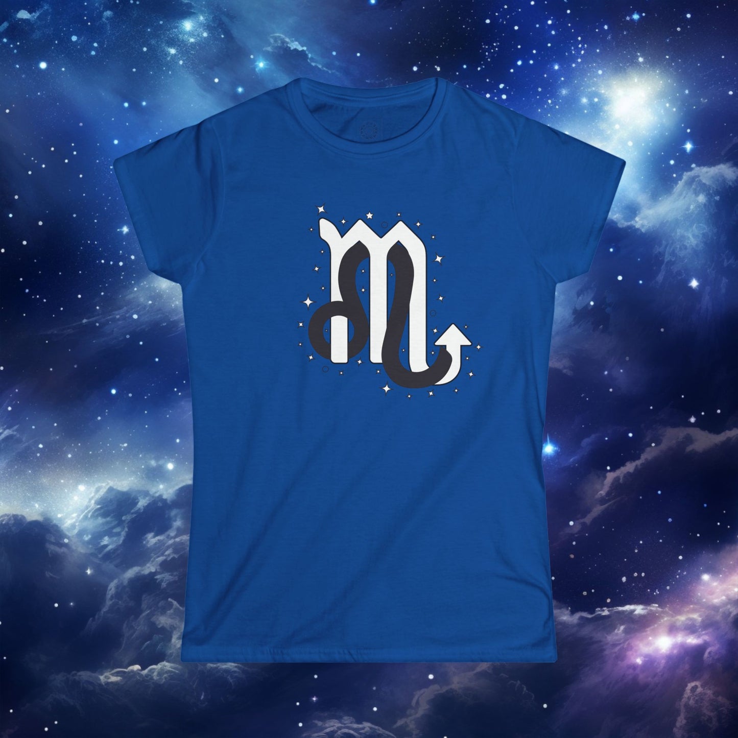 Astrology Zodiac Women's Softstyle Tee with Leo and Scorpio and Love Description