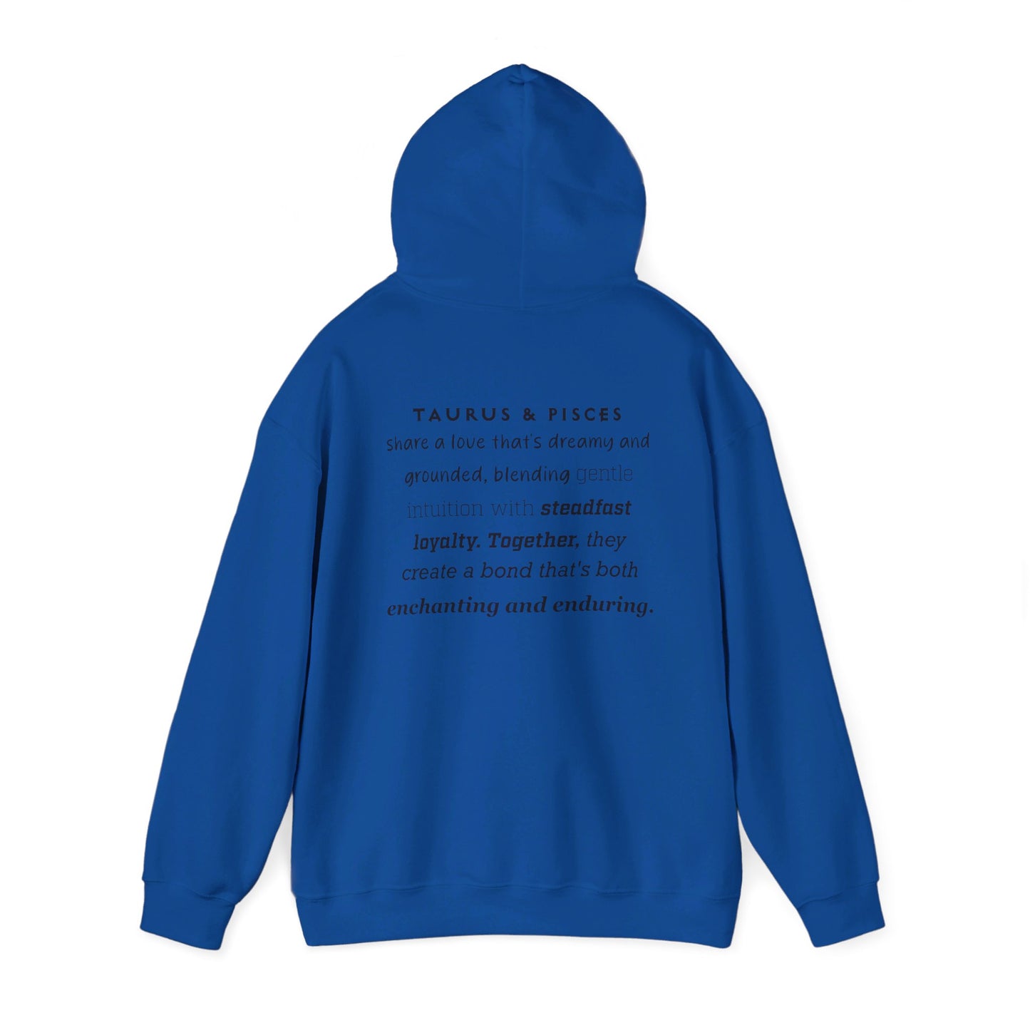 Couples Zodiac Hoodie with Taurus and Pisces Design