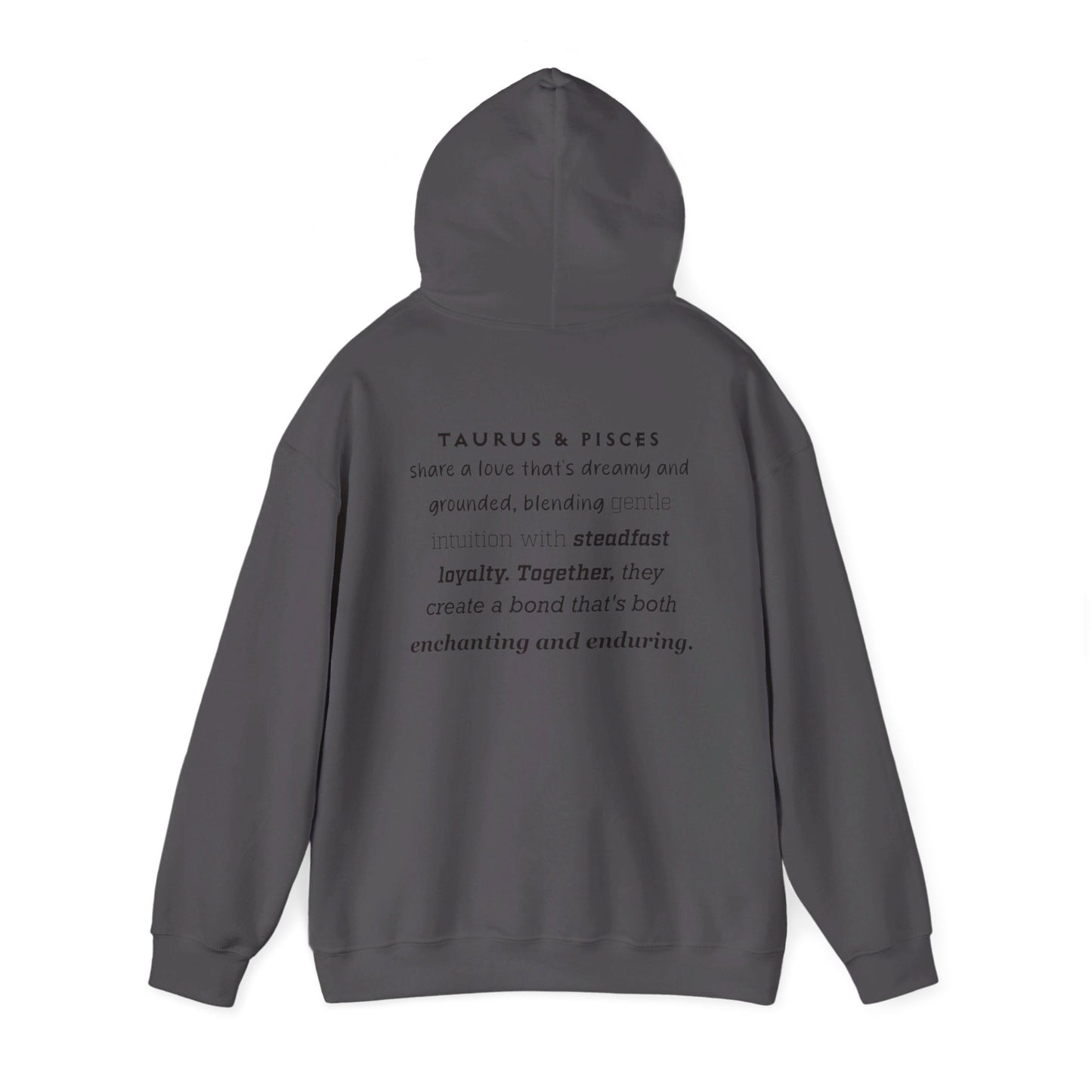 Couples Zodiac Hoodie with Taurus and Pisces Design