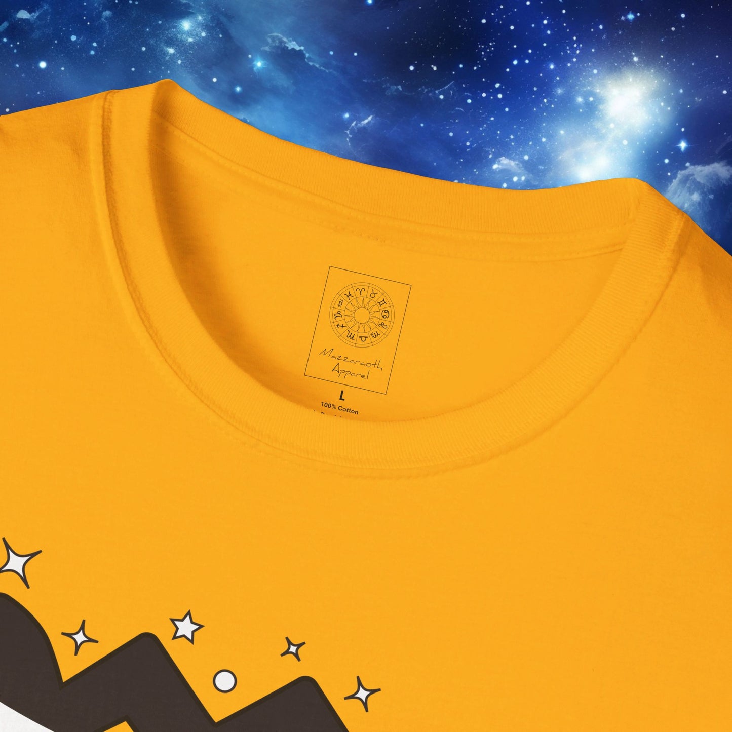 Astrology Zodiac Unisex Softstyle T-Shirt with Virgo and Gemini Symbols and Love Description