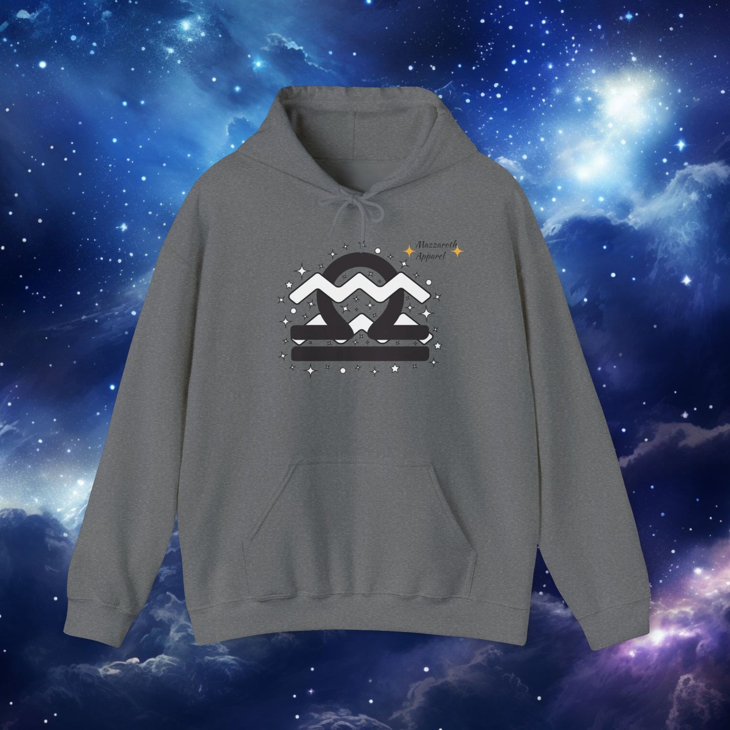 Astrology Zodiac Paring Unisex Hoodie Sweatshirt - Libra Aquarius 2