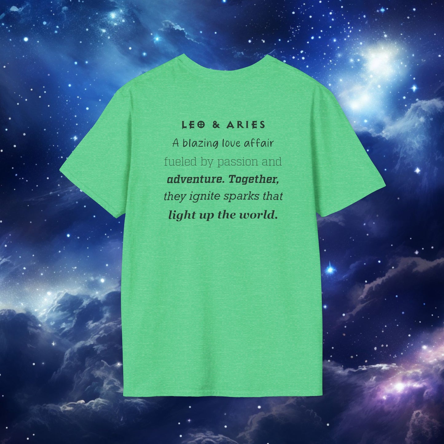 Astrology Symbol Unisex T-Shirt Leo Aries Love Description