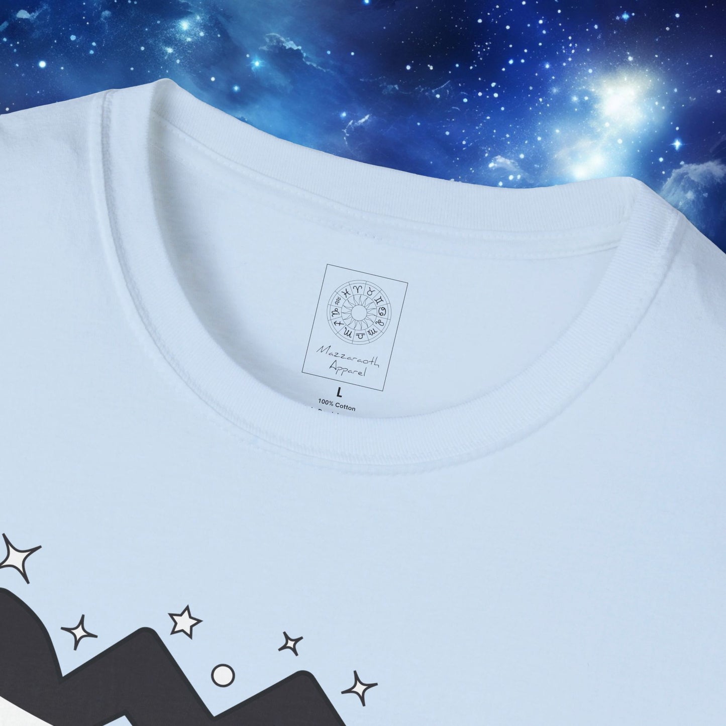 Astrology Zodiac Unisex Softstyle T-Shirt with Virgo and Gemini Symbols and Love Description