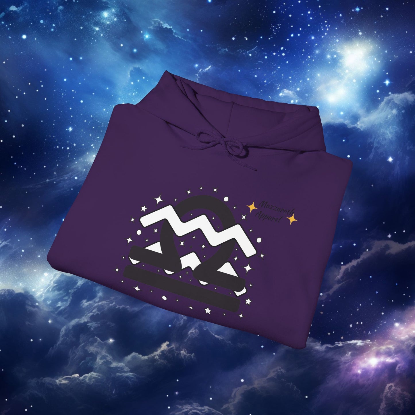 Astrology Zodiac Paring Unisex Hoodie Sweatshirt - Libra Aquarius 2
