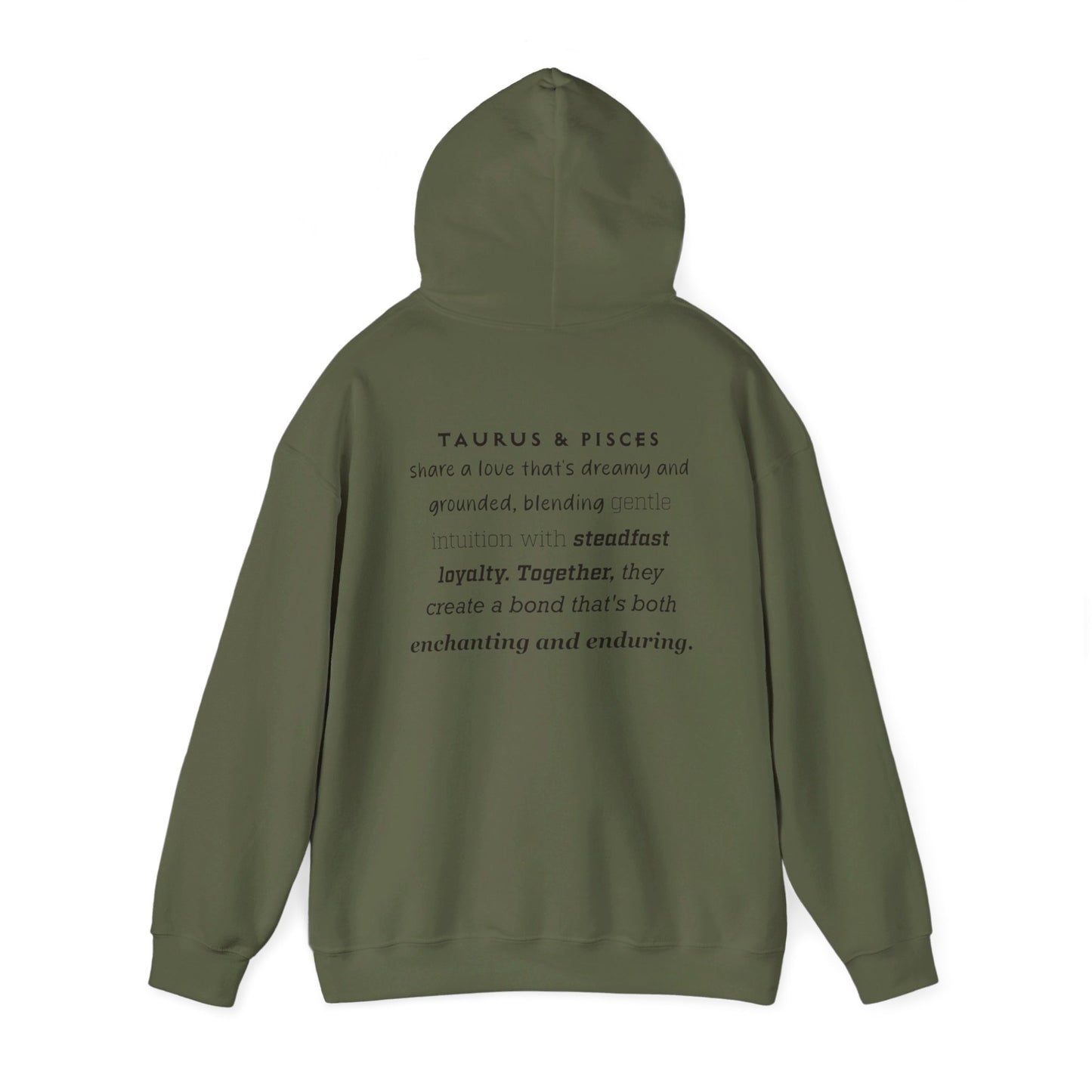 Zodiac Hoodie with Taurus and Pisces Design 2