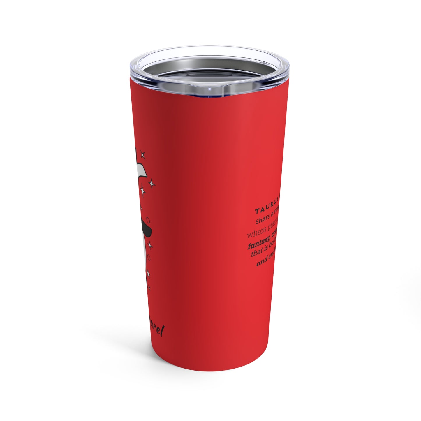 Tumbler 20oz Intertwined Pisces and Taurus Love Description