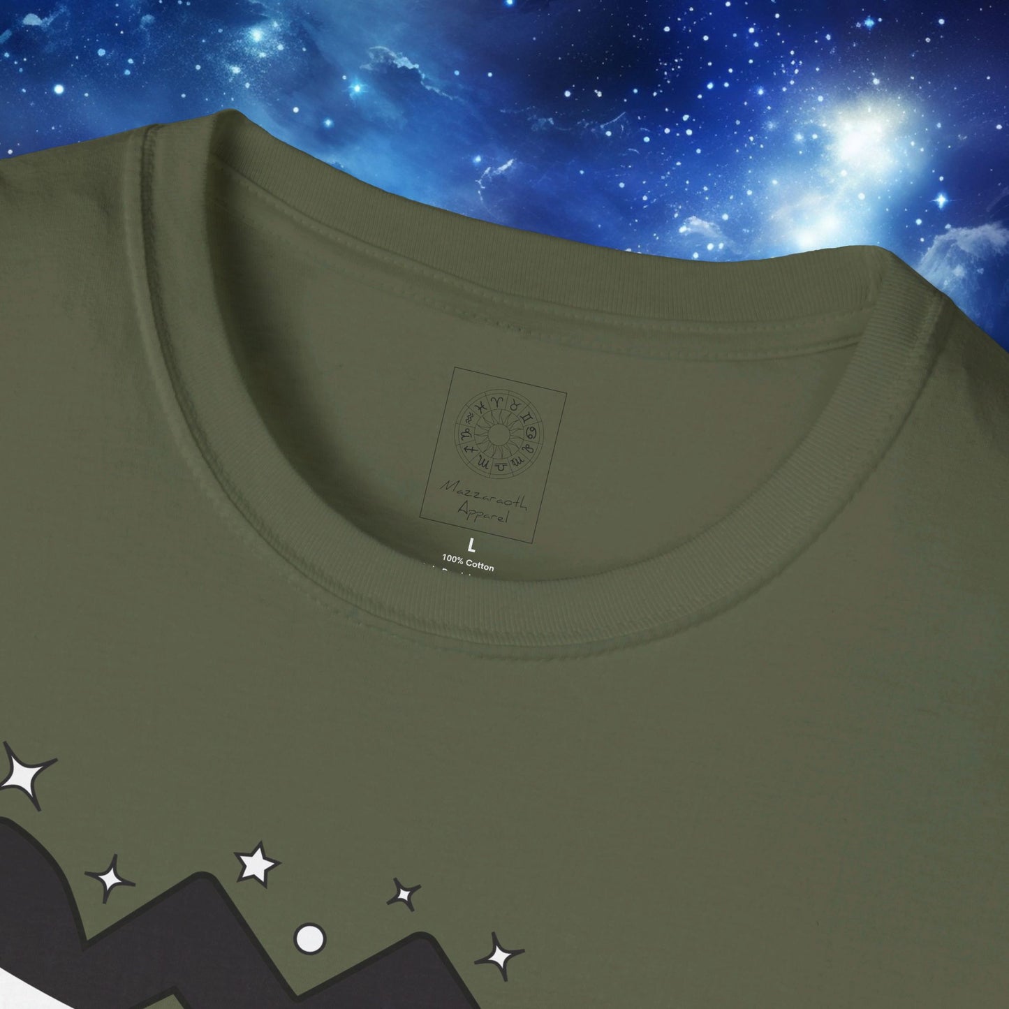Astrology Zodiac Unisex Softstyle T-Shirt with Virgo and Gemini Symbols and Love Description