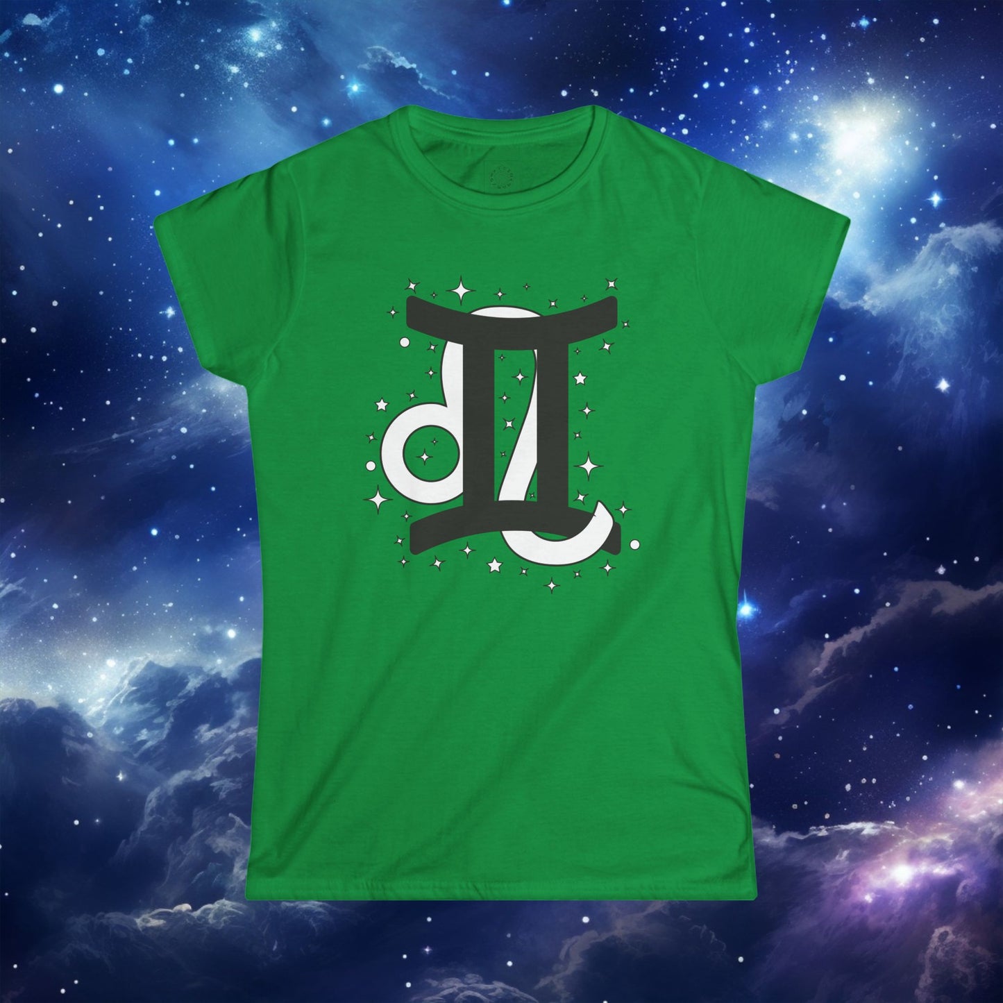 Astrology Zodiac Women's Softstyle Tee Gemini And Leo With Love Description On Back