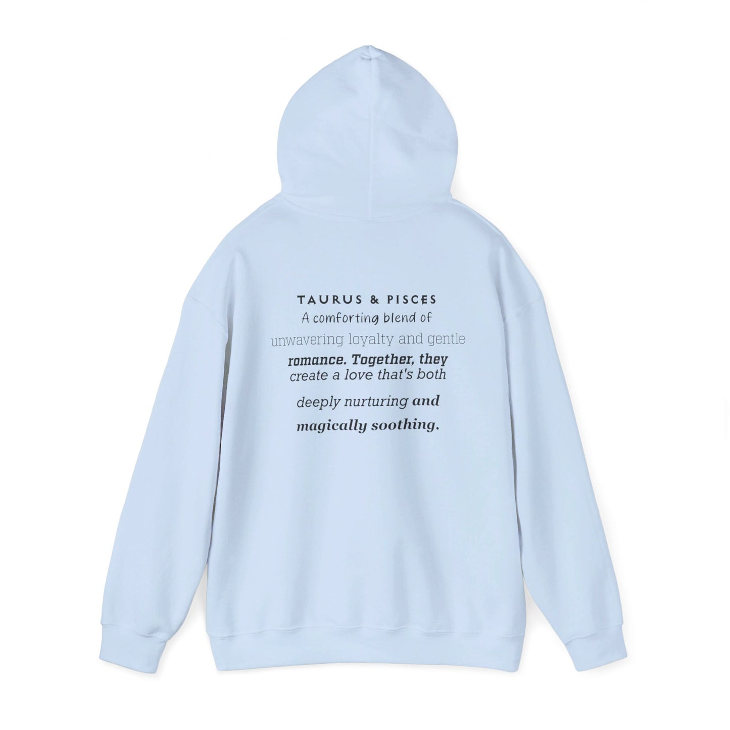 Zodiac Hoodie with Taurus and Pisces Design