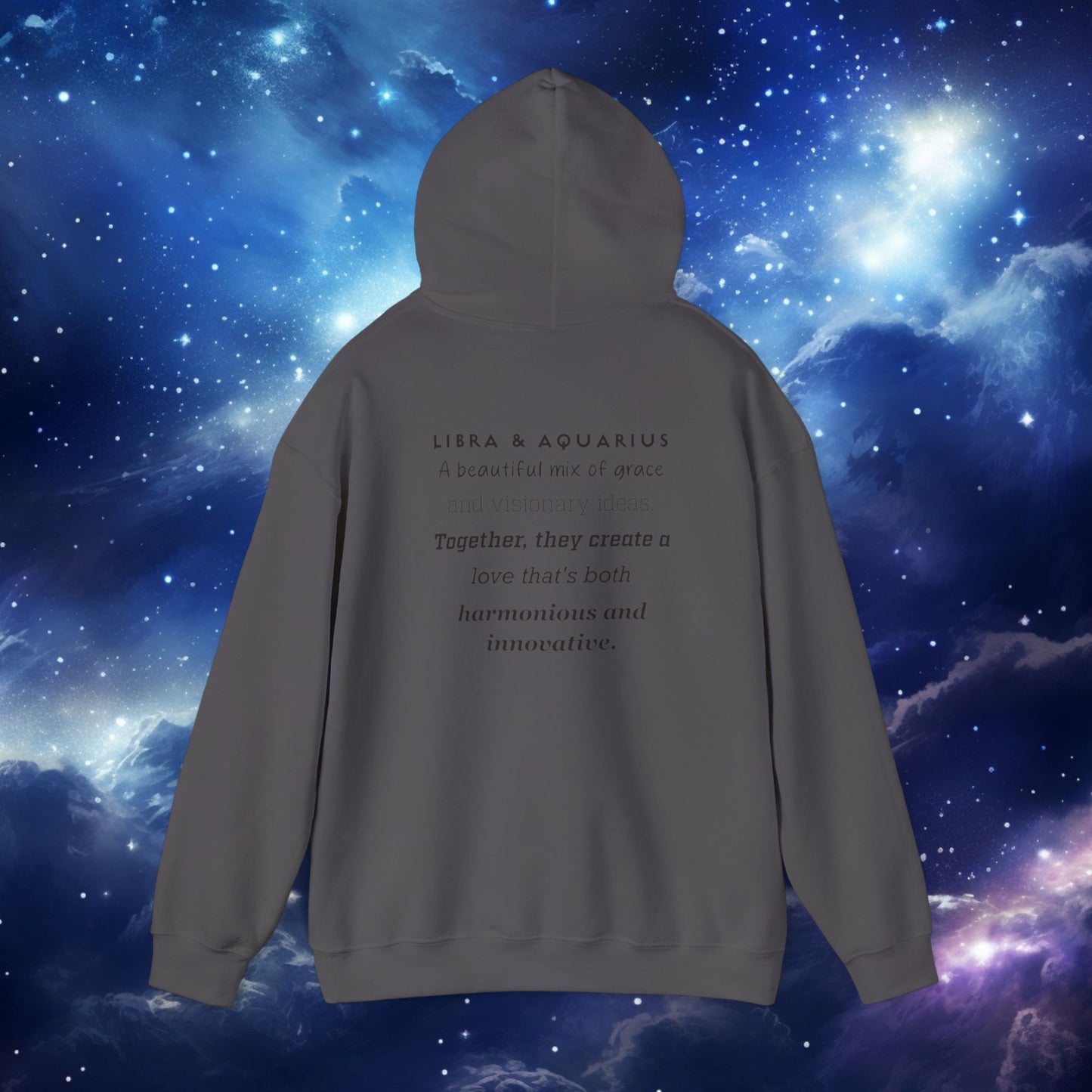 Astrology Zodiac Hoodie - Libra and Aquarius Love Description