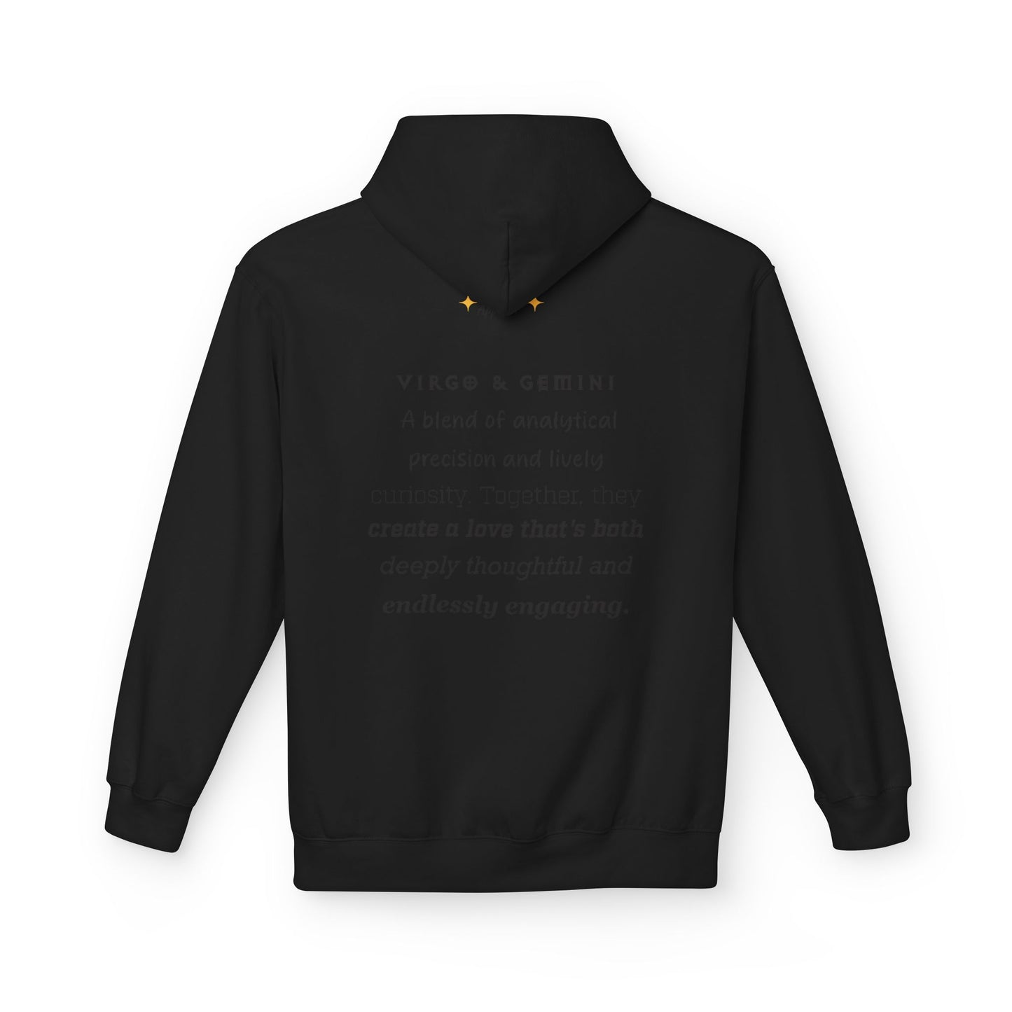 Women's Virgo and Gemini Astrology Zodiac Intertwine Hoodie with Love Description