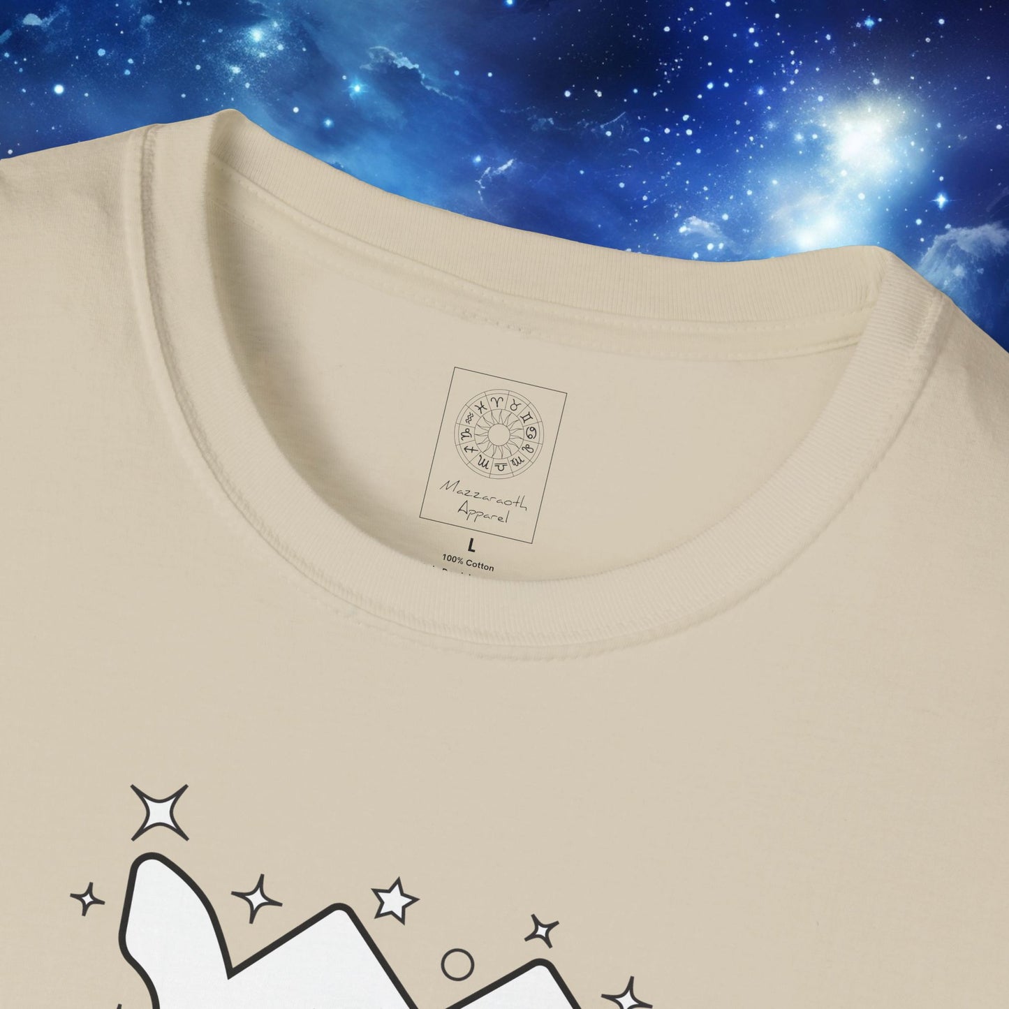 Astrology Zodiac Unisex Softstyle T-Shirt Leo and Scorpio With Love Description On Back