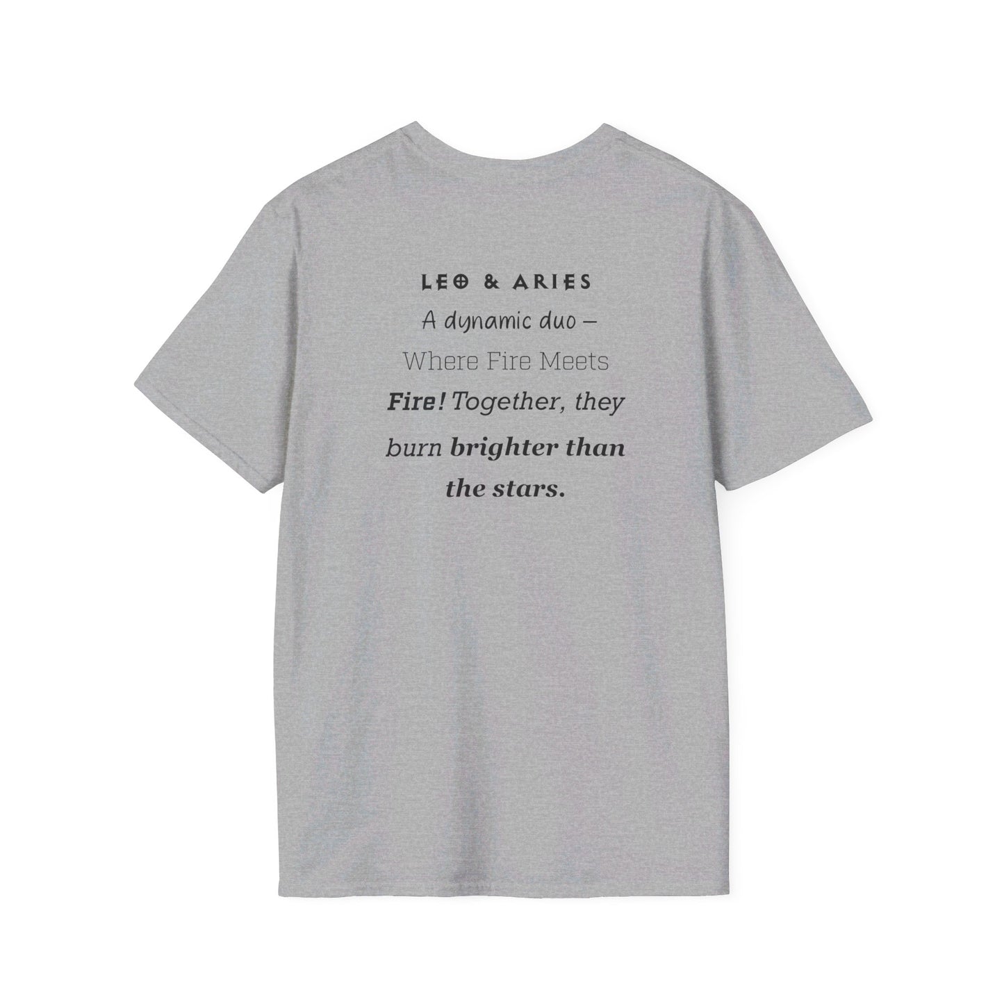Astrology Symbol Unisex T-Shirt Leo Aries Love Description