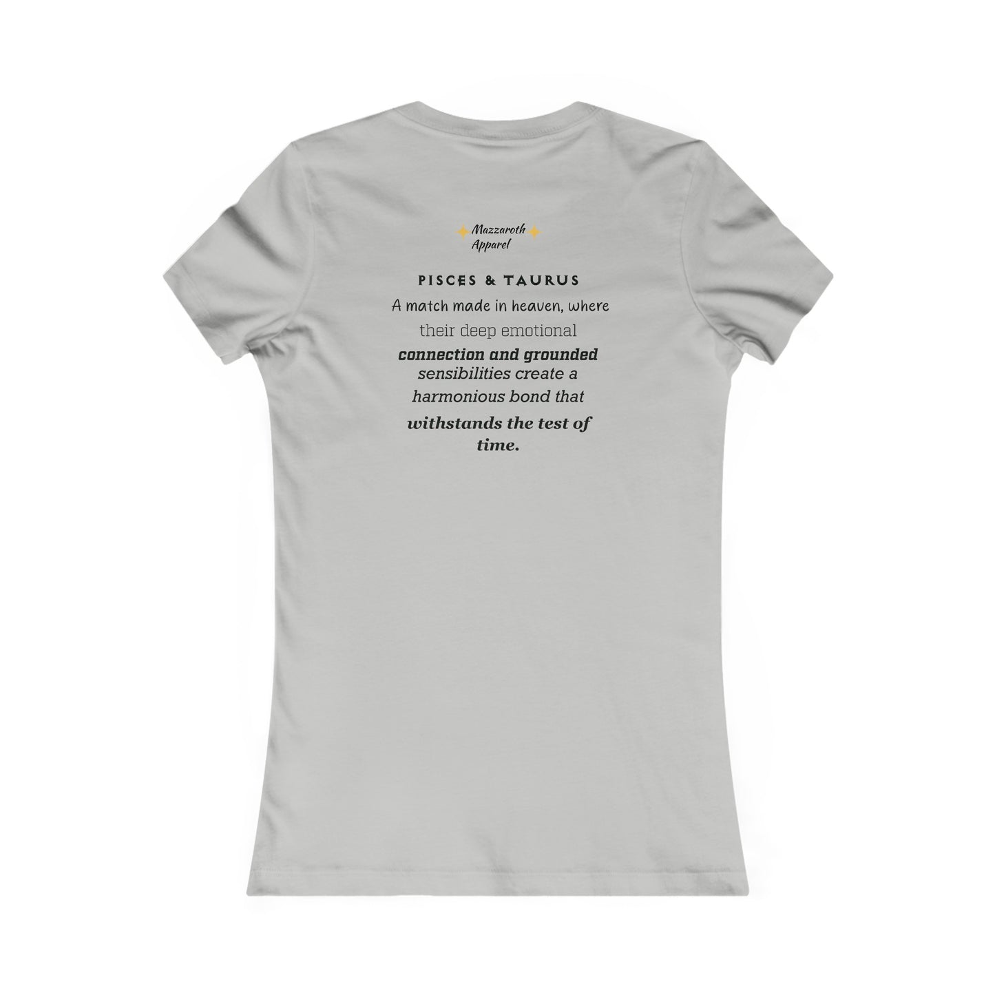 Women's Favorite Tee Pisces/Taurus Couples Shirt 2