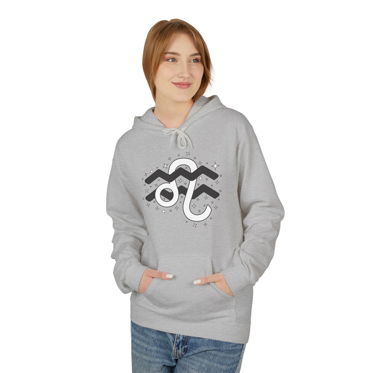 Astrology Zodiac Pairing Hoodie - Aquarius and Leo Love Description