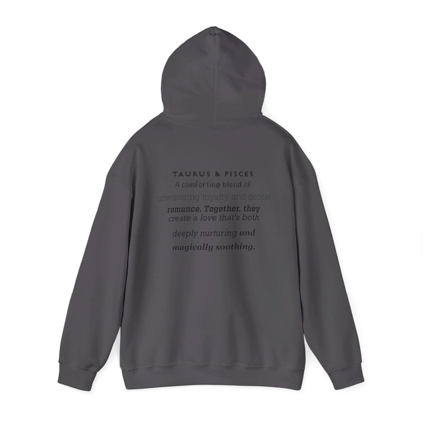 Couples Zodiac Hoodie with Taurus and Pisces Design 2