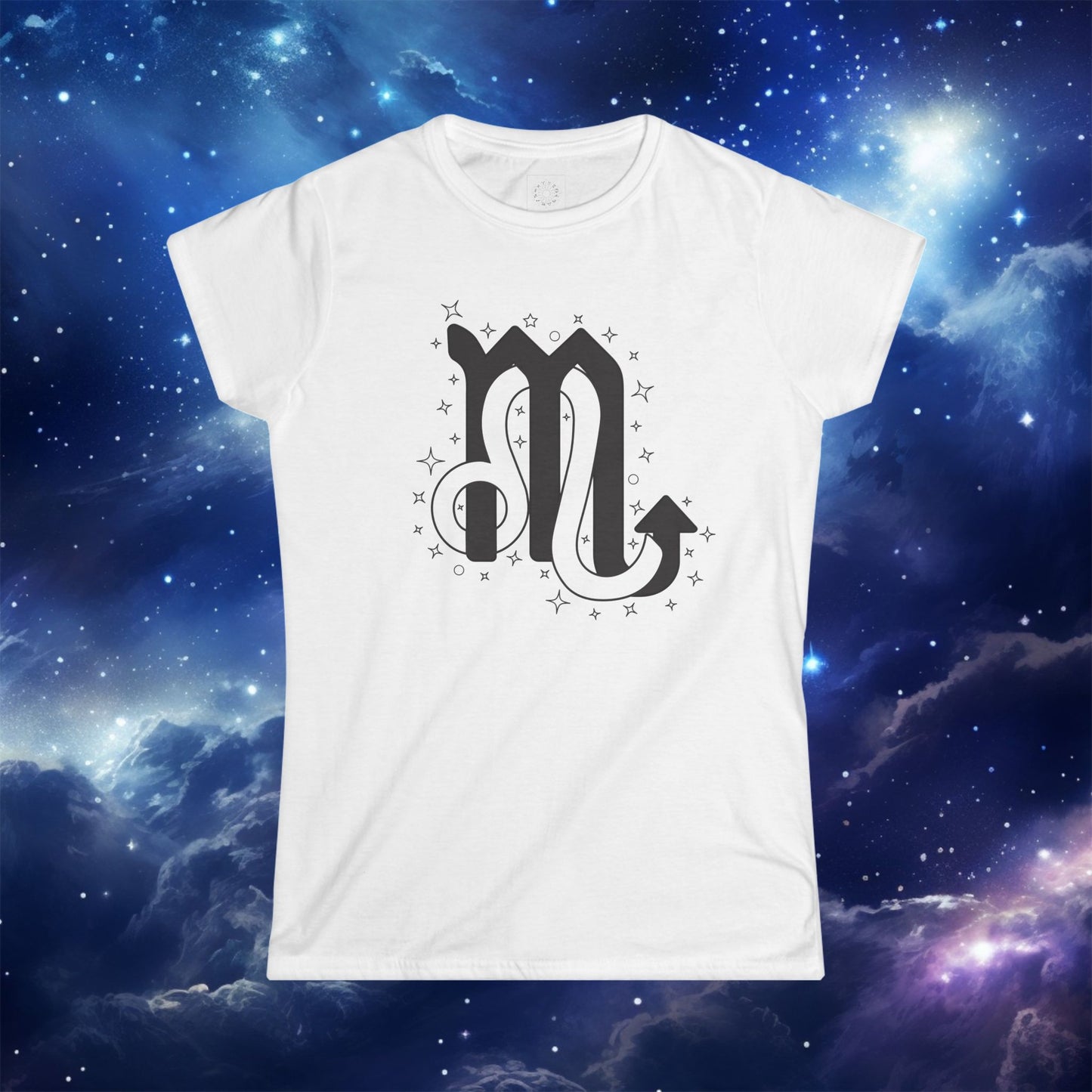 Astrology Zodiac Unisex Softstyle T-Shirt with Scorpio and Leo Symbols and Love Description